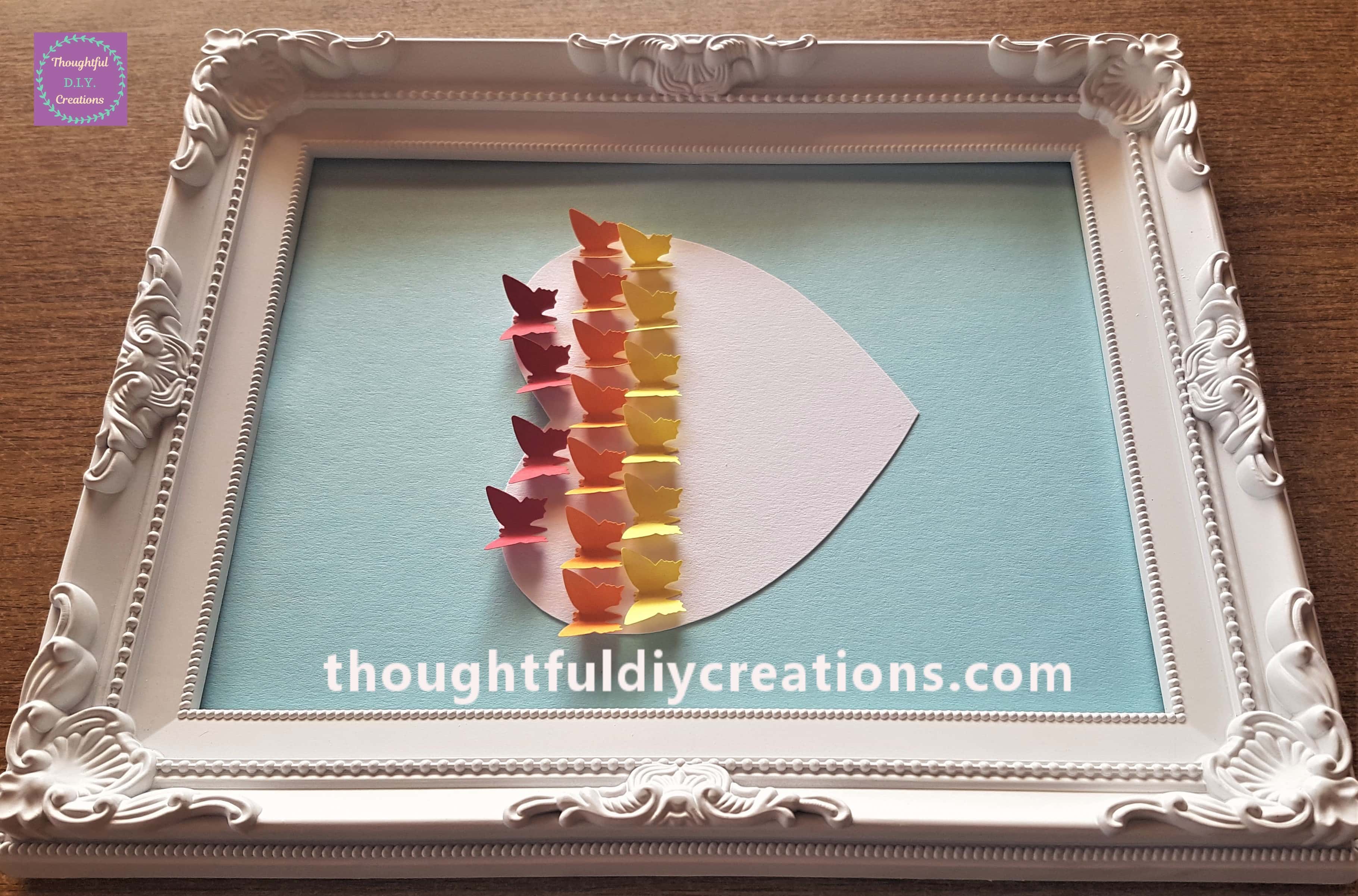 The yellow butterflies added next.