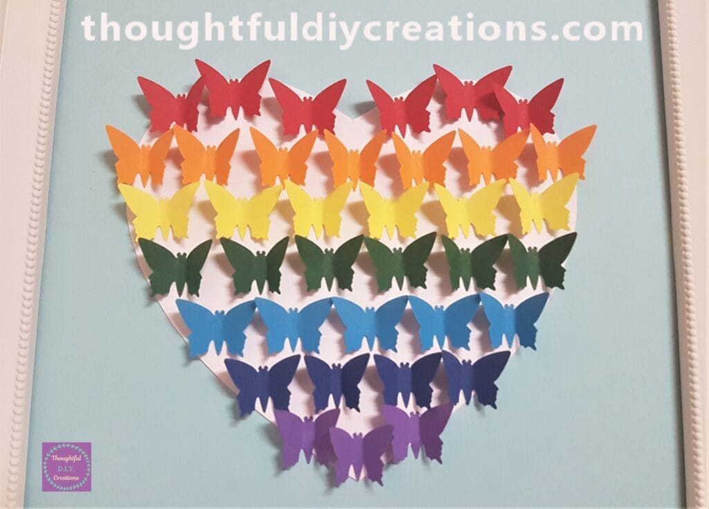 Close up image of the butterflies.