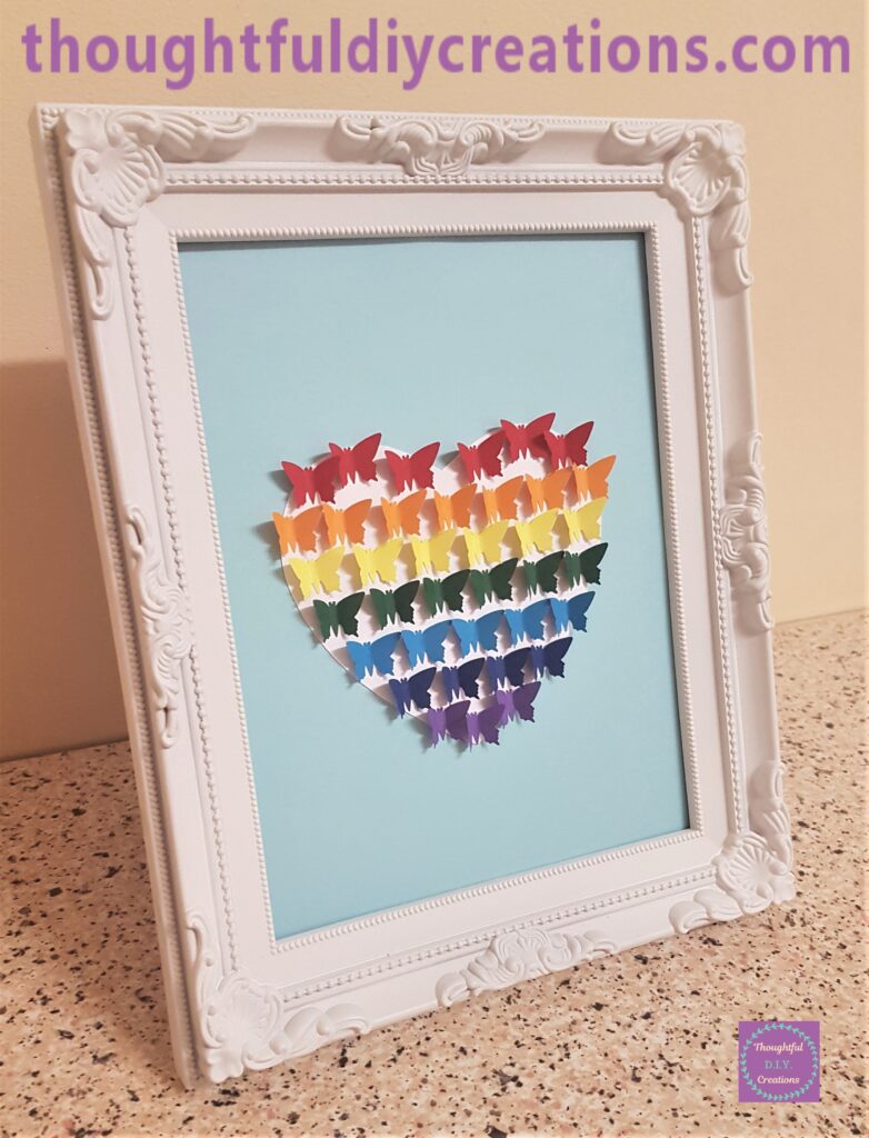 Side view of the finished craft.