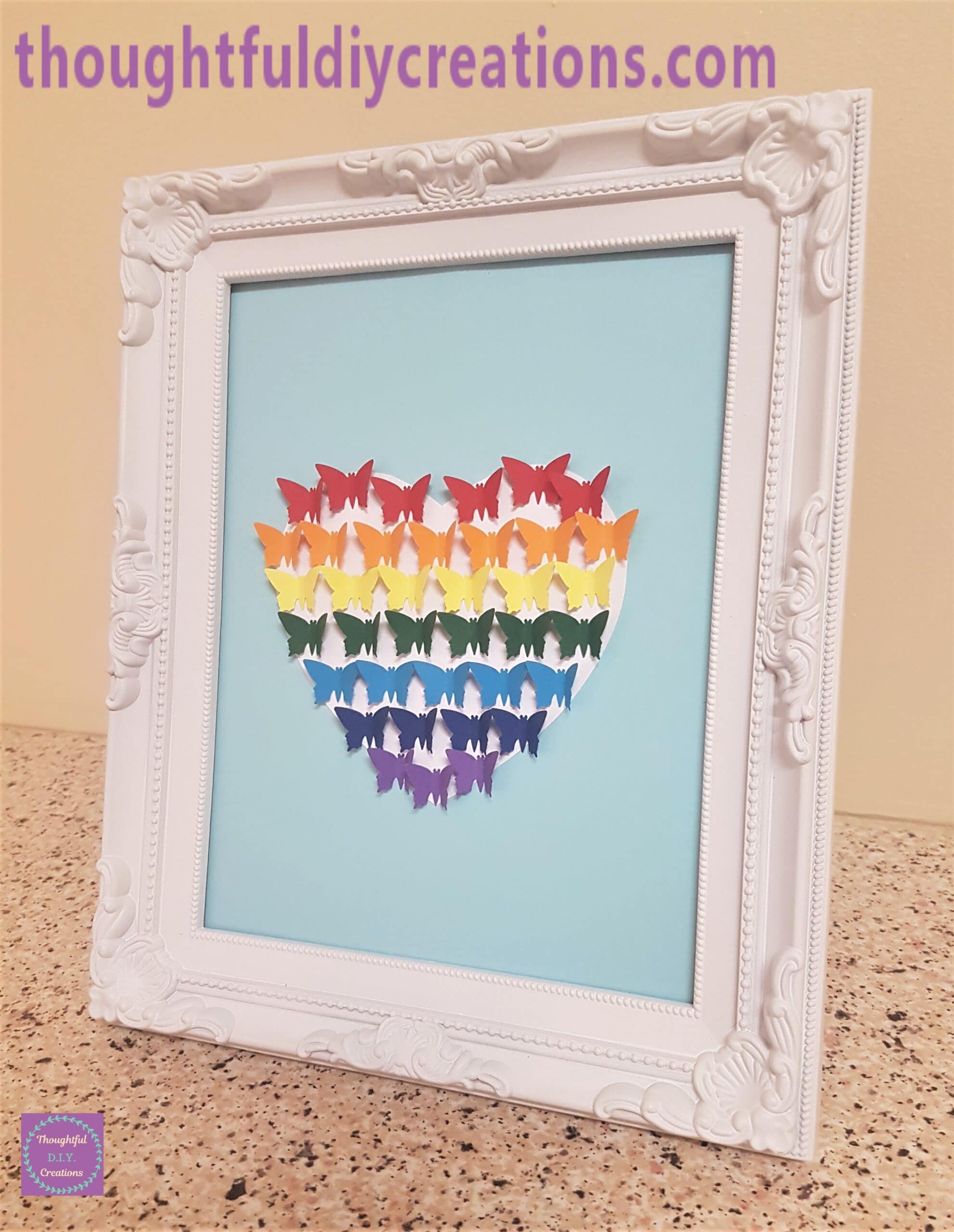 Finished Butterfly Frame.