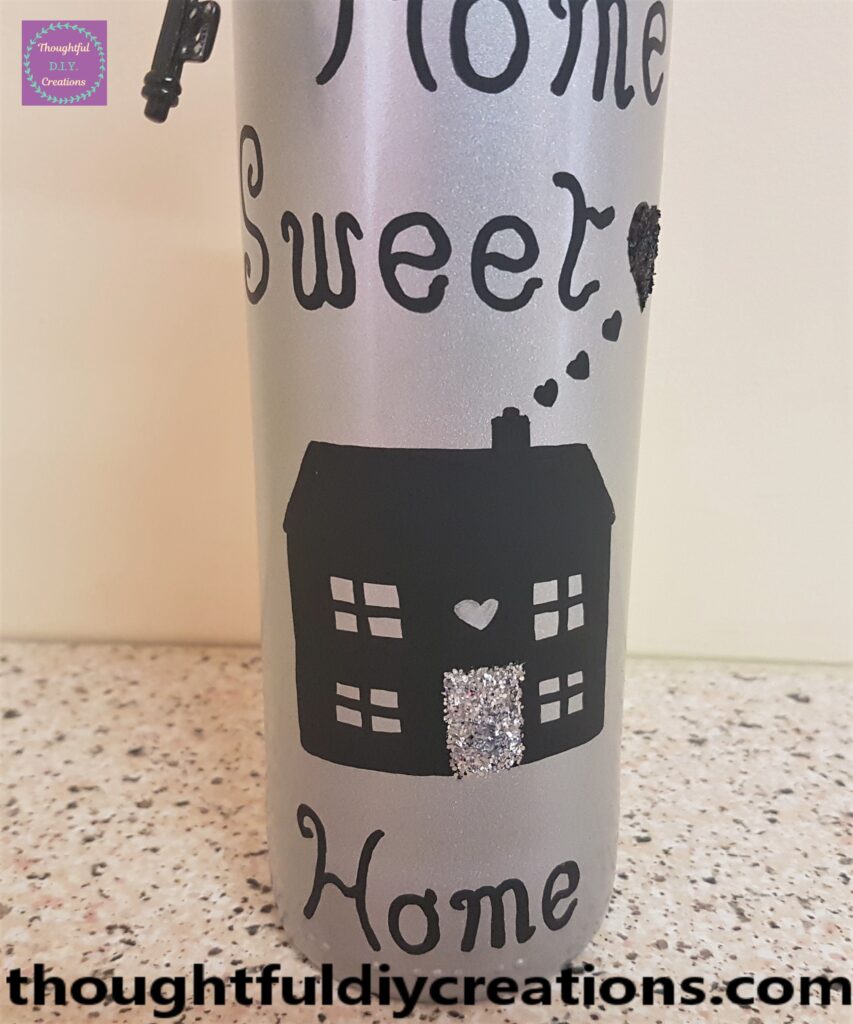 Lower part of the bottle.