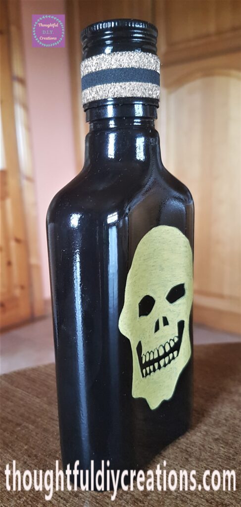 The Completed Skull Bottle.
