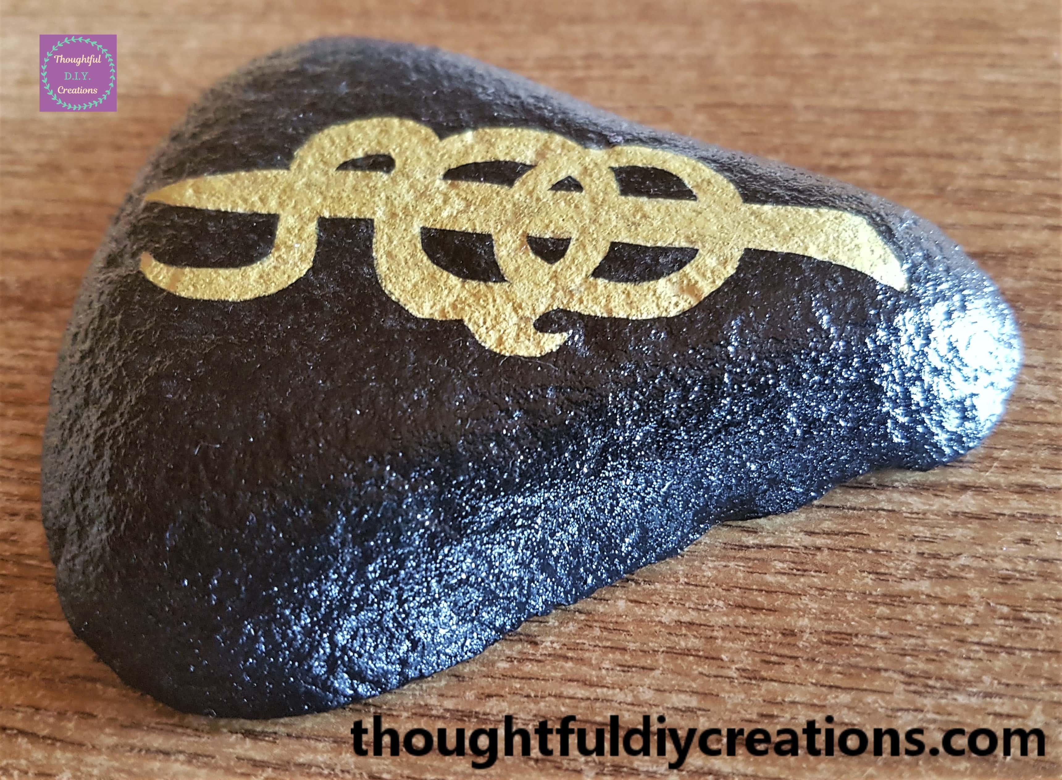 The Completed Up-Cycled Stone.