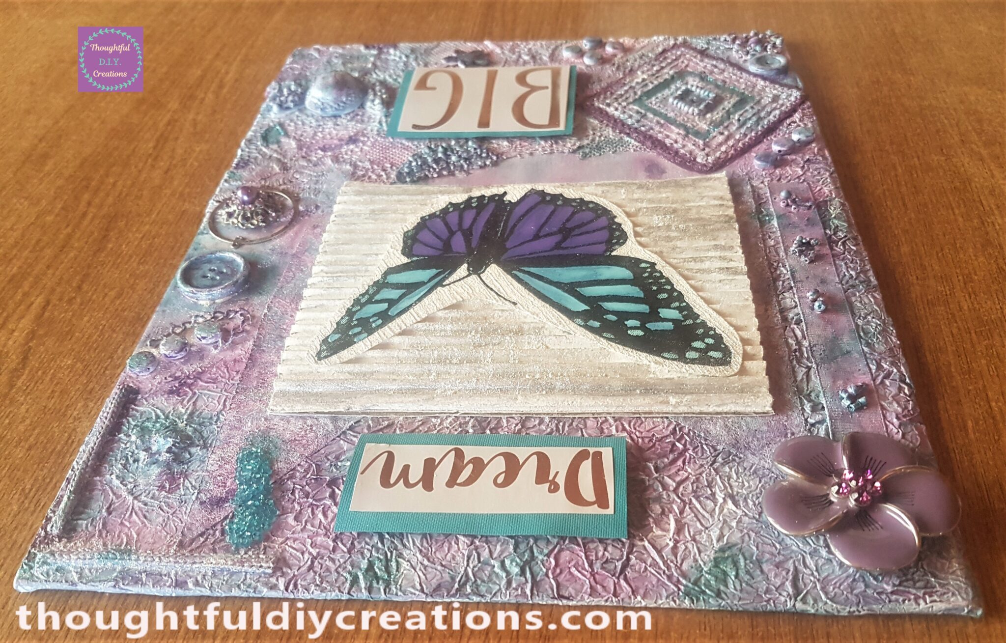 Mixed Media Art from Recycled Materials - thoughtfuldiycreations