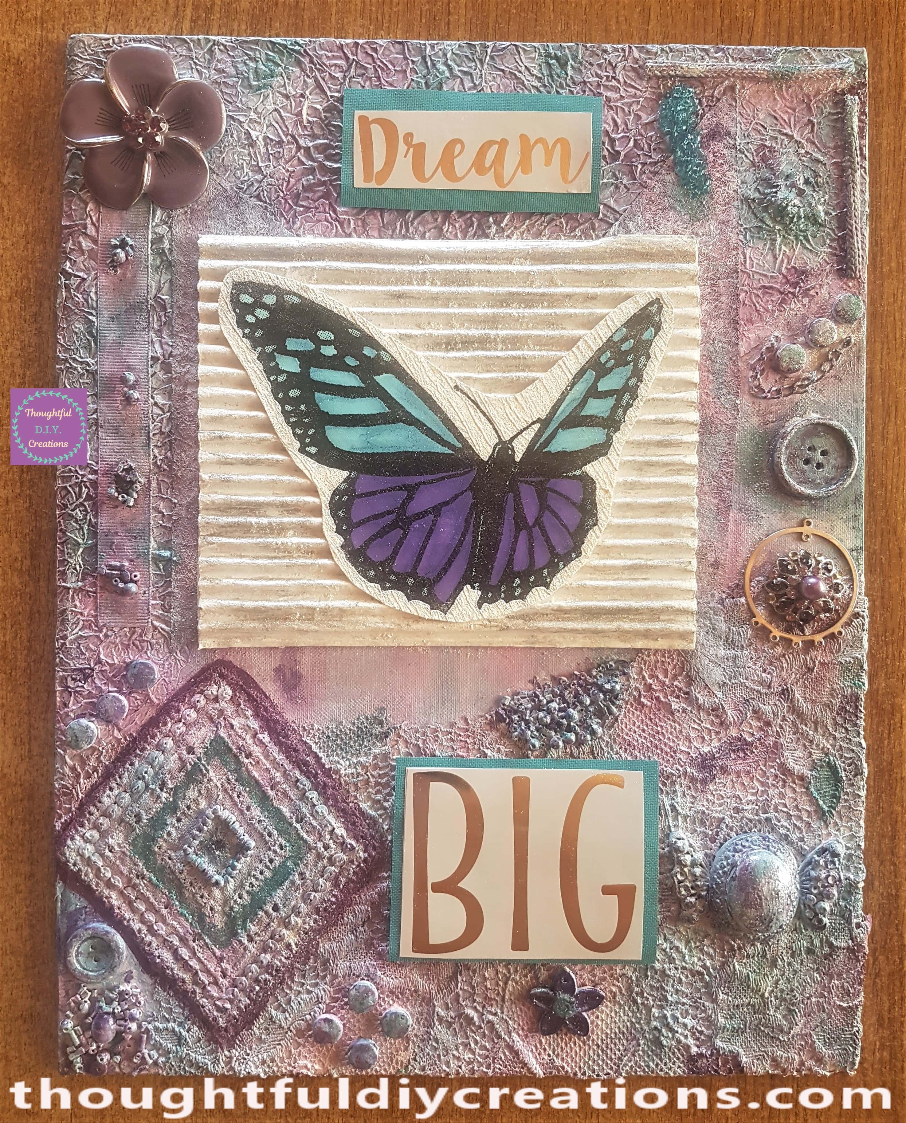 Mixed Media Art from Recycled Materials - thoughtfuldiycreations