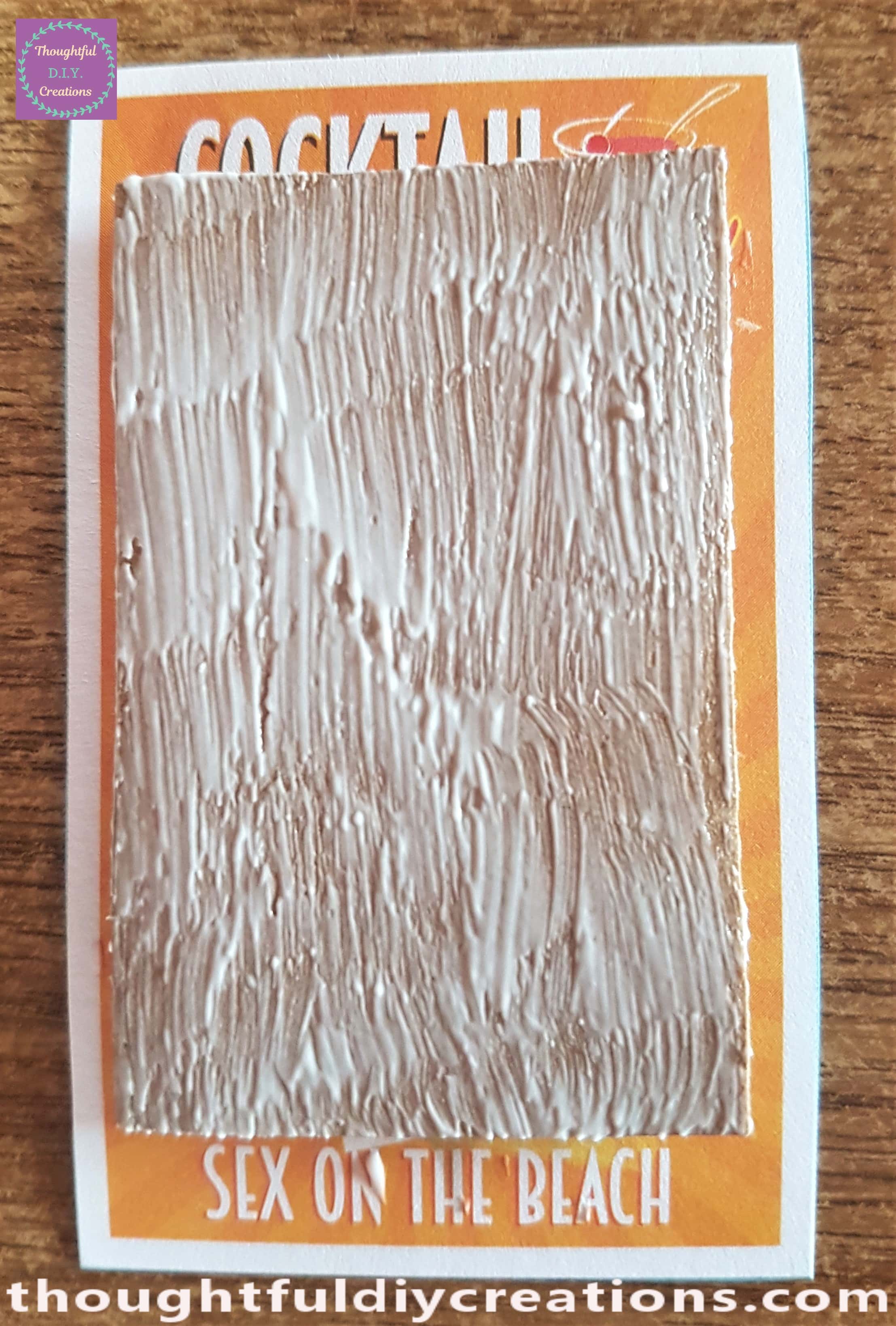 More Glue on the other side of the Cardboard Rectangle.