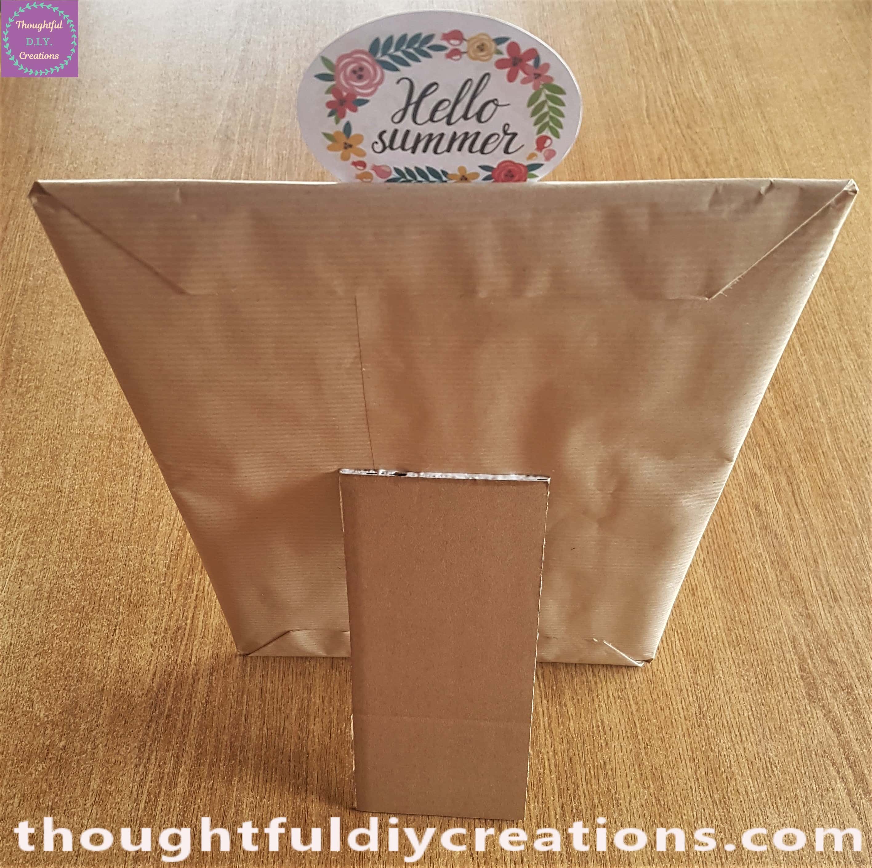 Anita's Tacky PVA Glue added to the top and top side of the Cardboard and held to the back of the Sign.