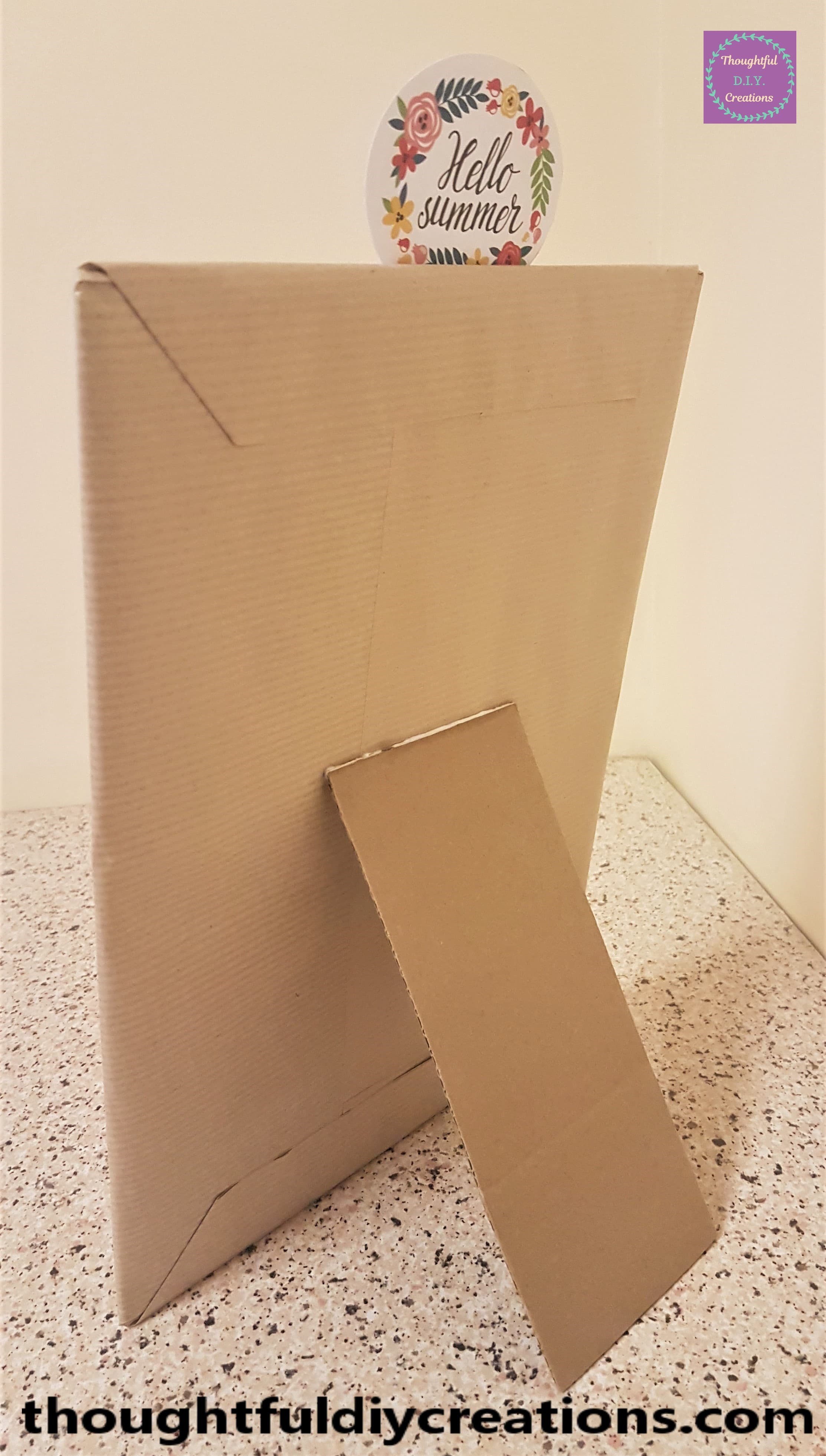 Back of the Cocktail Menu Sign.