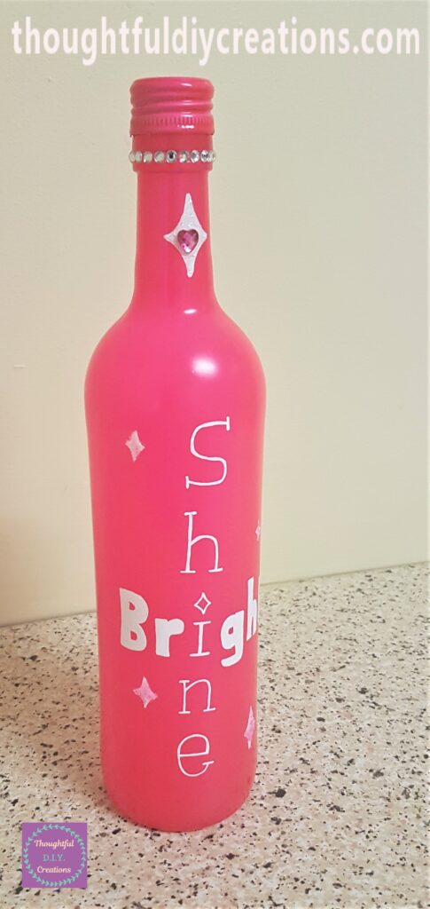 Full side view angle of the Bottle.