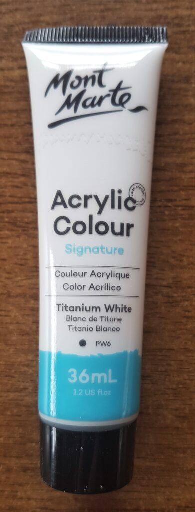 Titanium White Acrylic Paint.