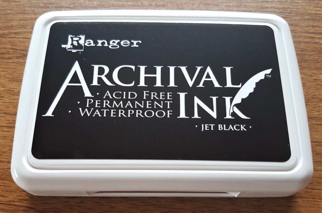 Black Archival Ink from Ranger.