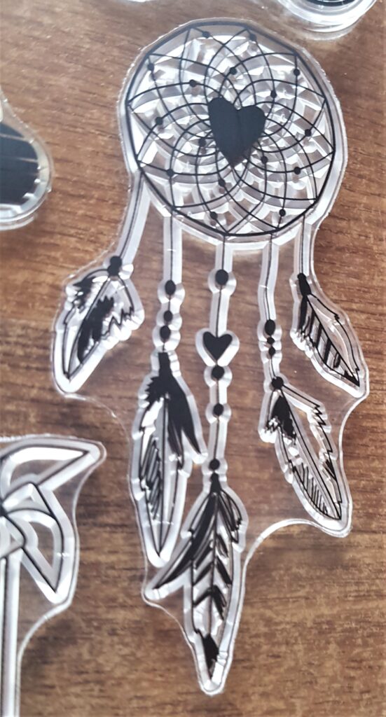 Dreamcatcher stamp from the same stamp set.