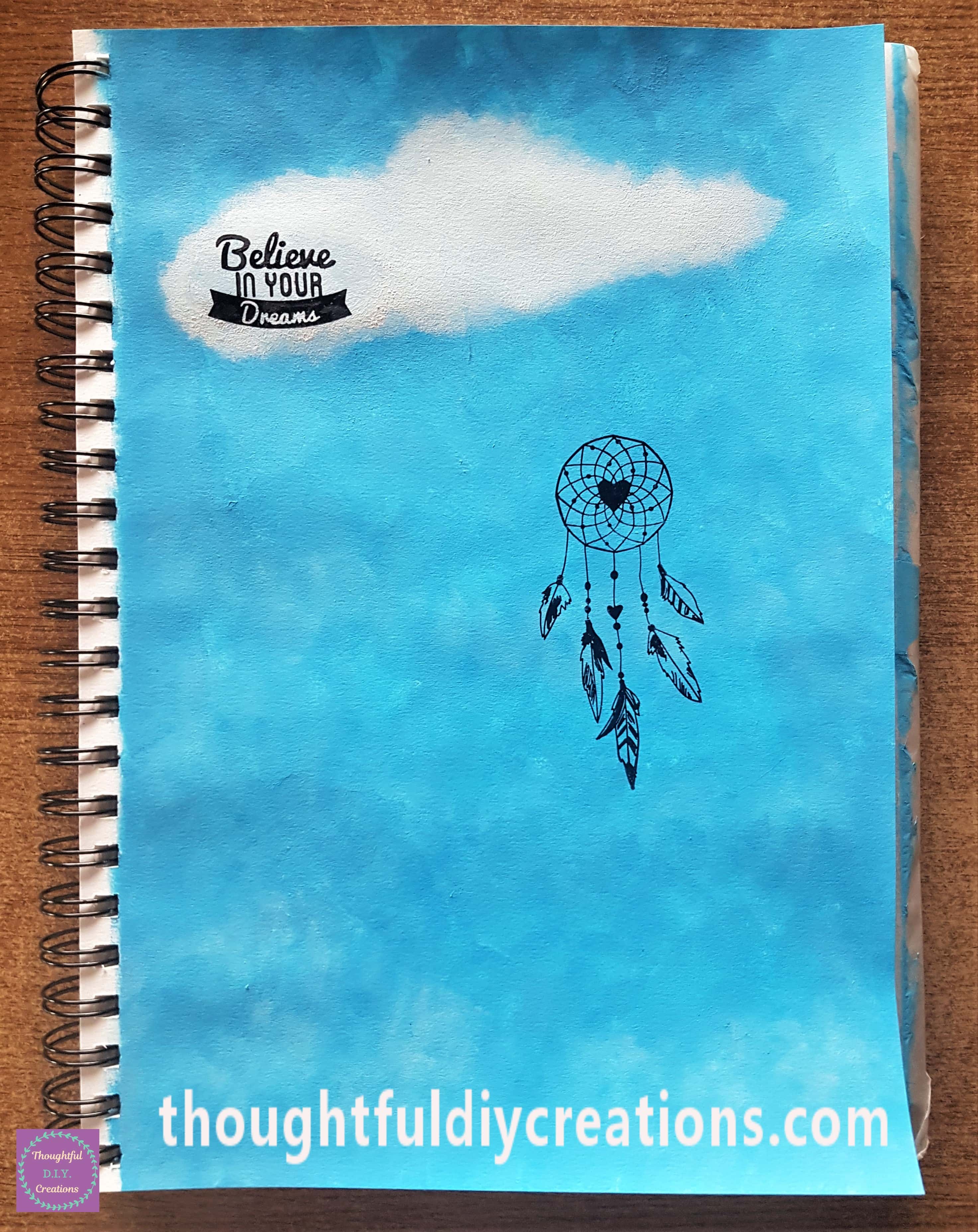 Stamp pressed into the ink twice and stamped onto the mid-section on the right hand side of the page.