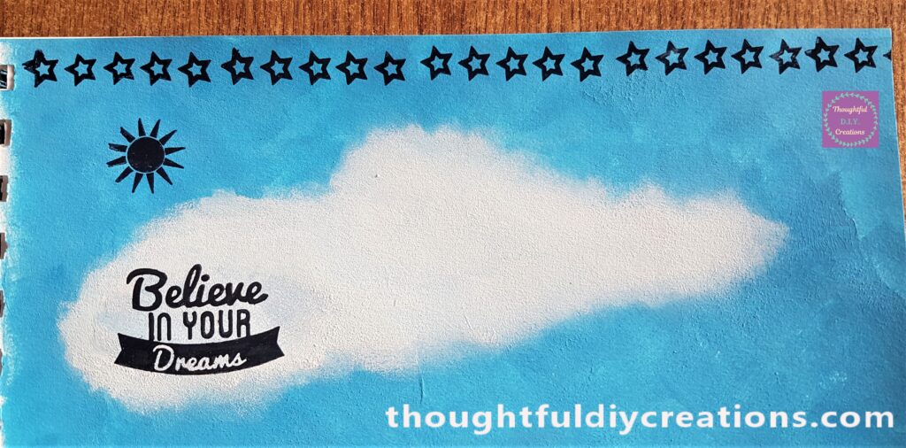 Top of the page filled with a row of stars.