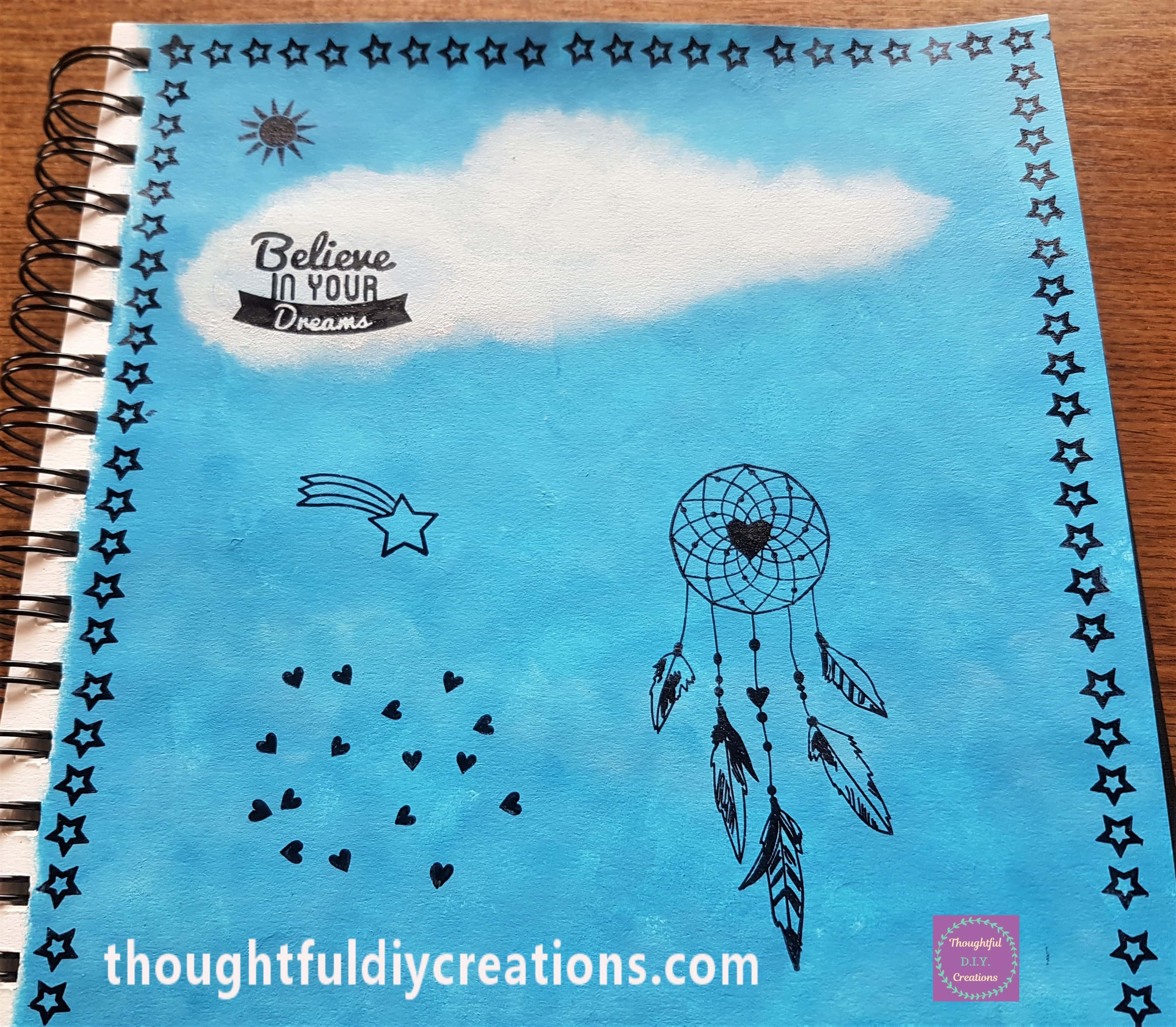 Stamp added to the Page under the Shooting Star.