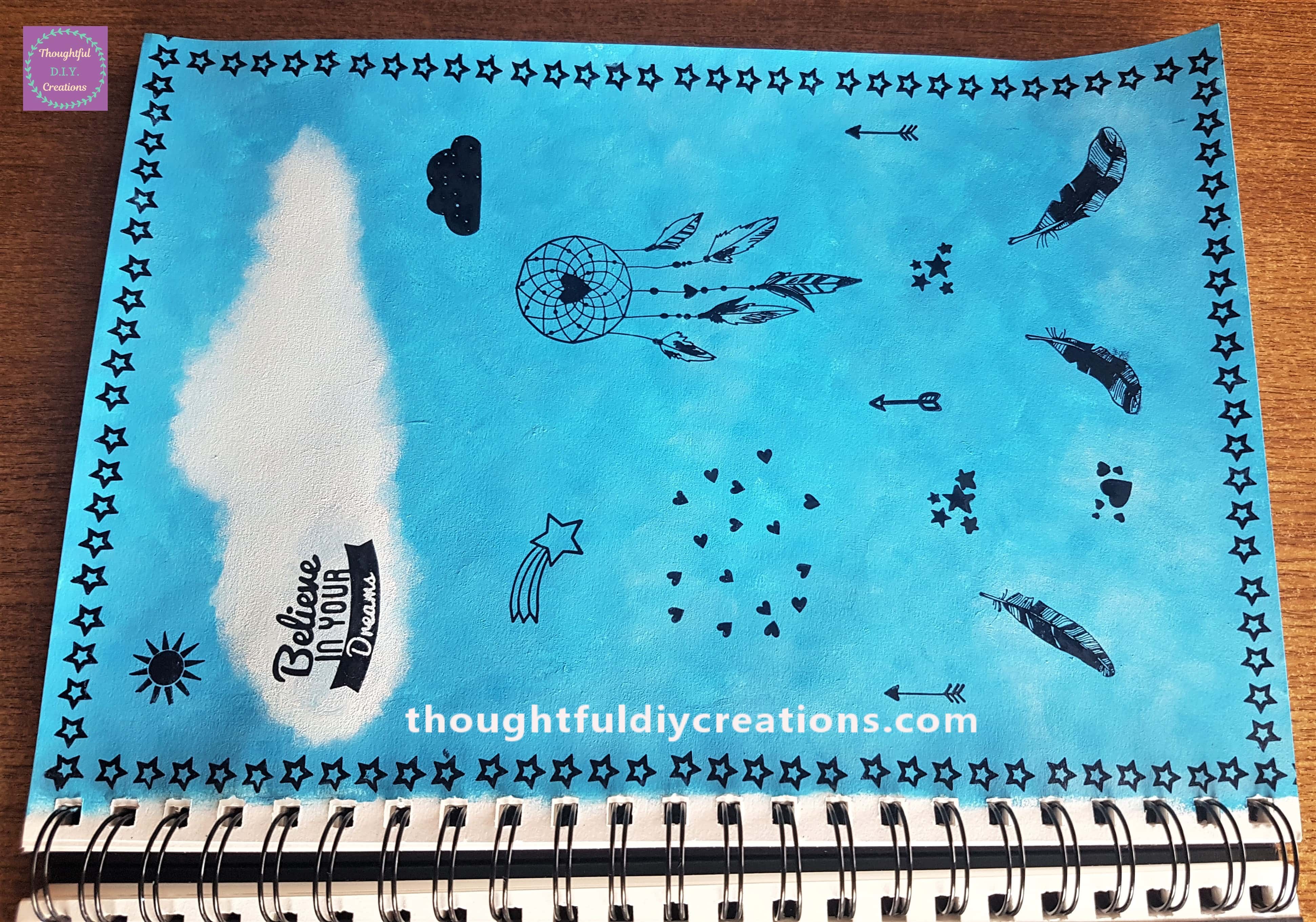 Side angle of the finished Page.