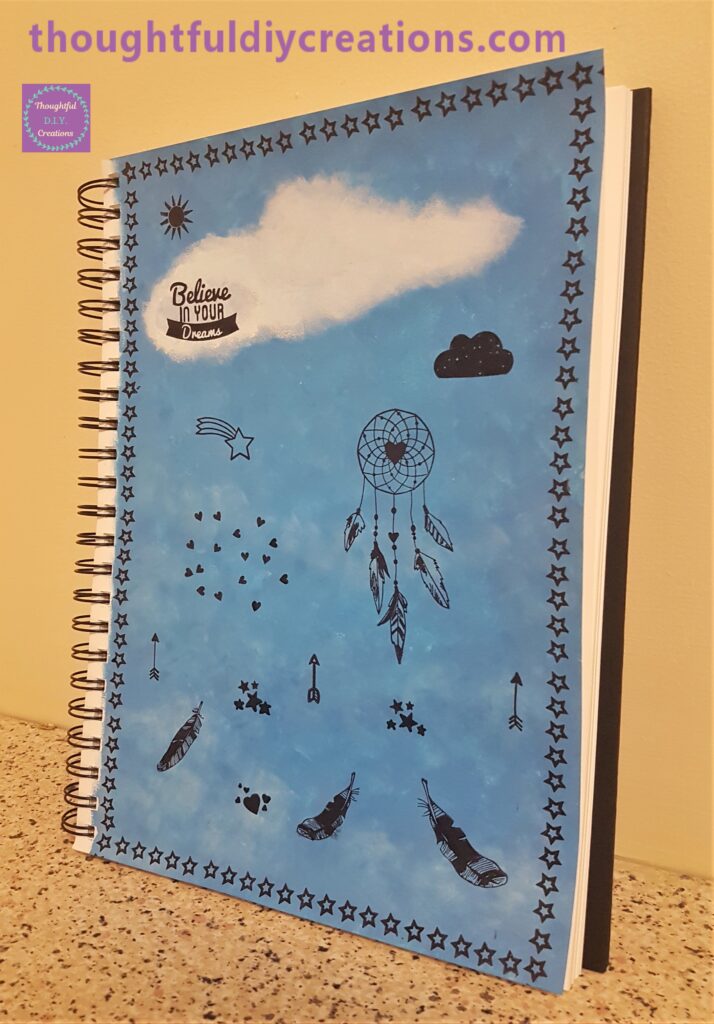 Full side angle view of the Art Journal.