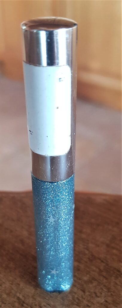 Blue Glitter eyeliner for Crafts.
