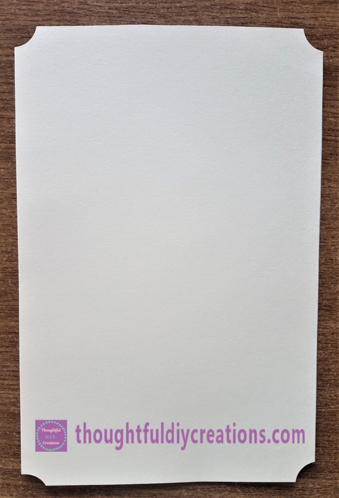 A decorative angle to each corner and another way of using the Punch.