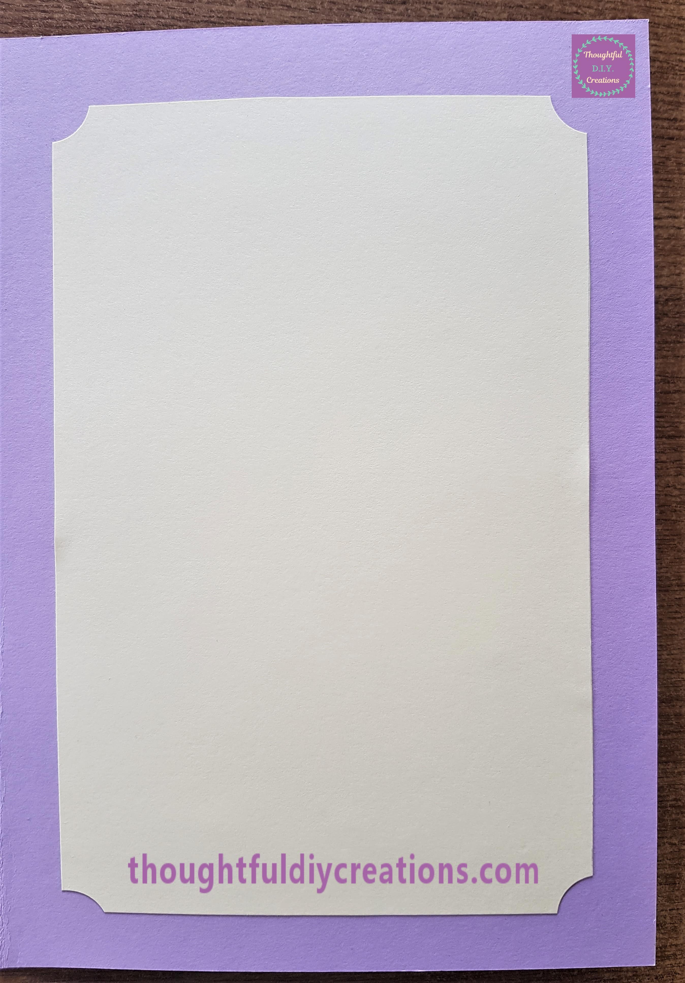 Pritt Stick all over the back of the yellow card and attached to the inside of the Handmade Card.