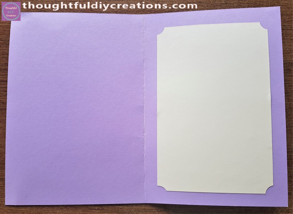 Completed Inside of the Card.