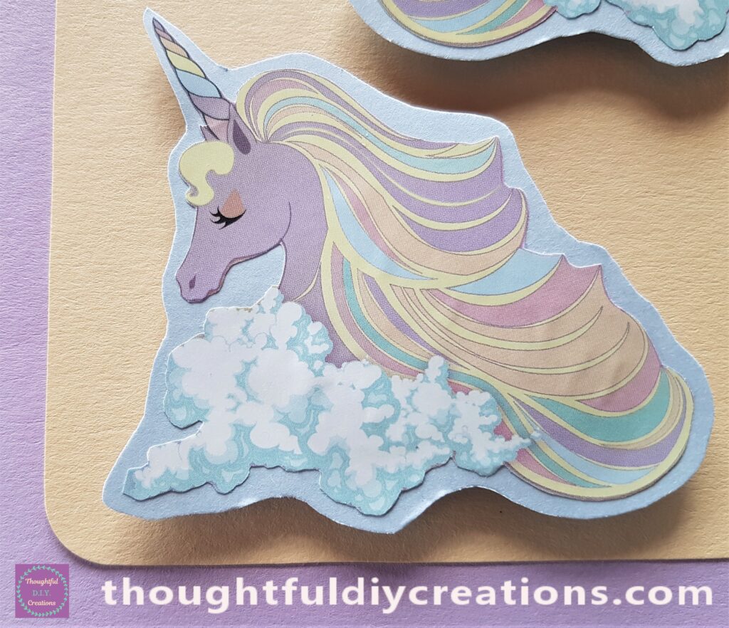 Closer look at the Unicorn attached to the Card.