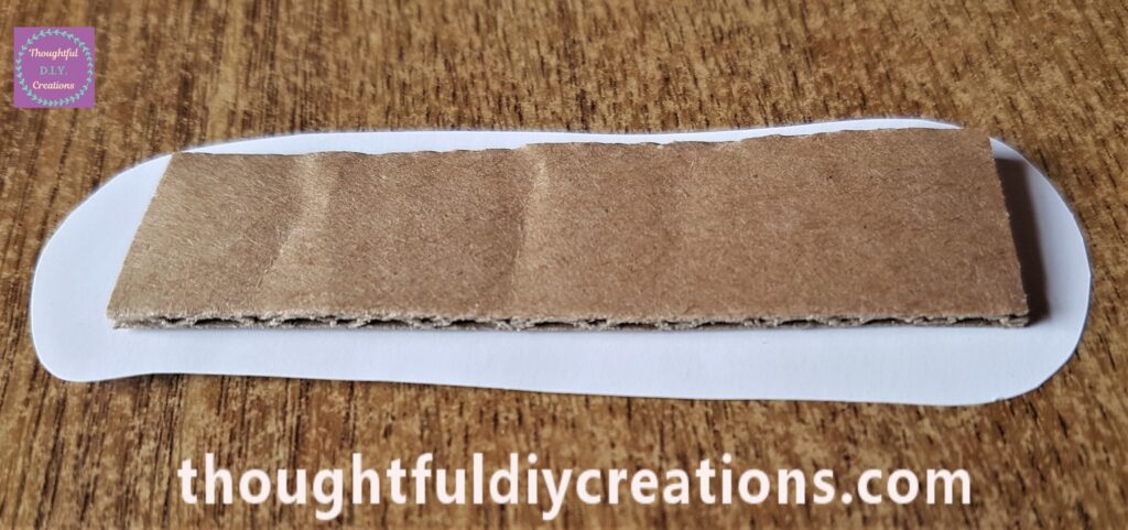 I attached the Cardboard to the back of the Quote.