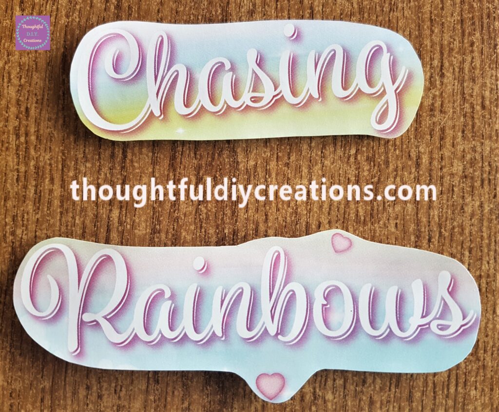 The Quote with Cardboard attached with Double-Sided Tape.