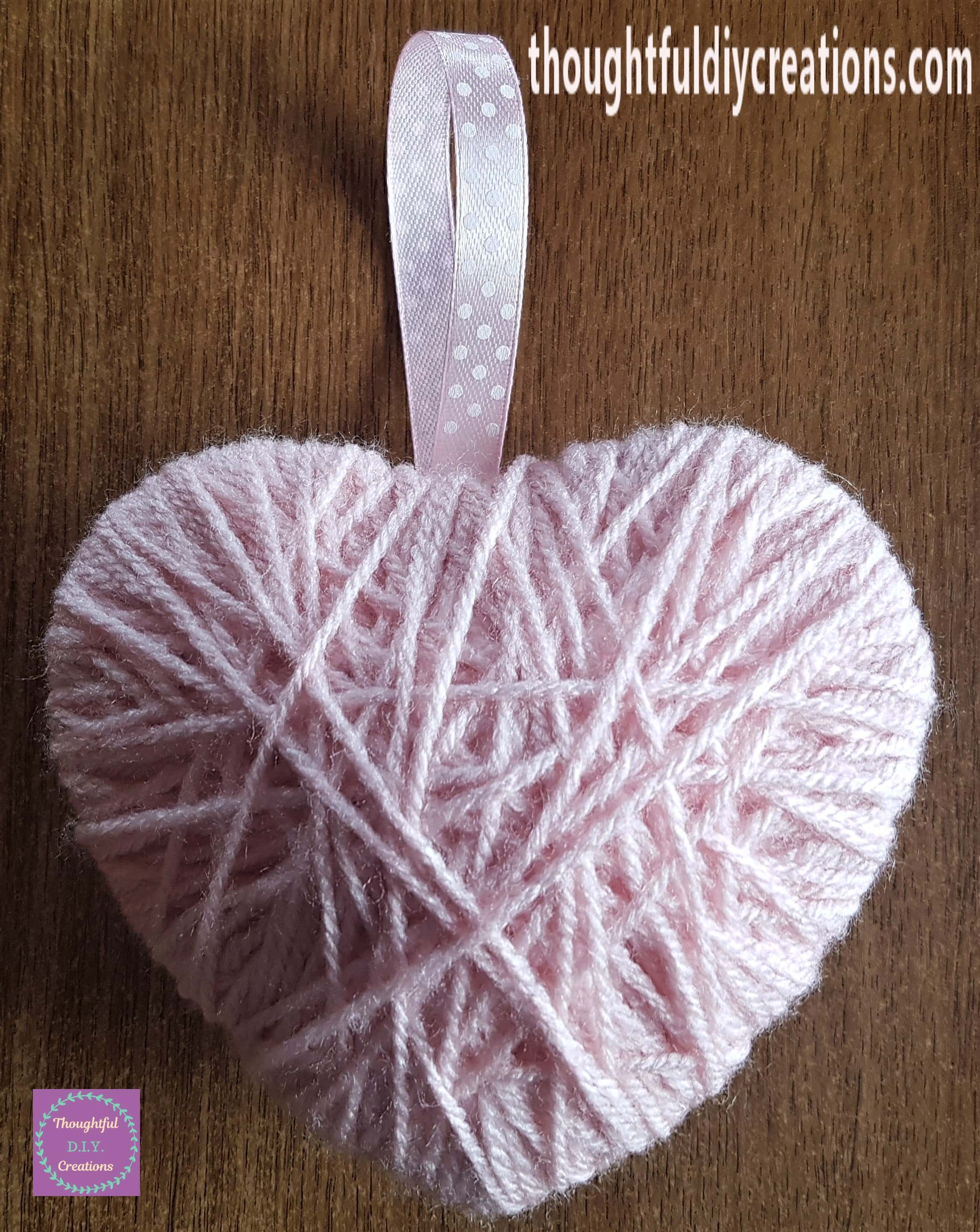 Completed First Wool Heart.