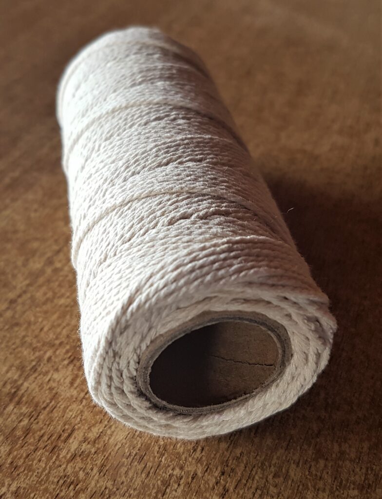 Roll of Cream Cord String.