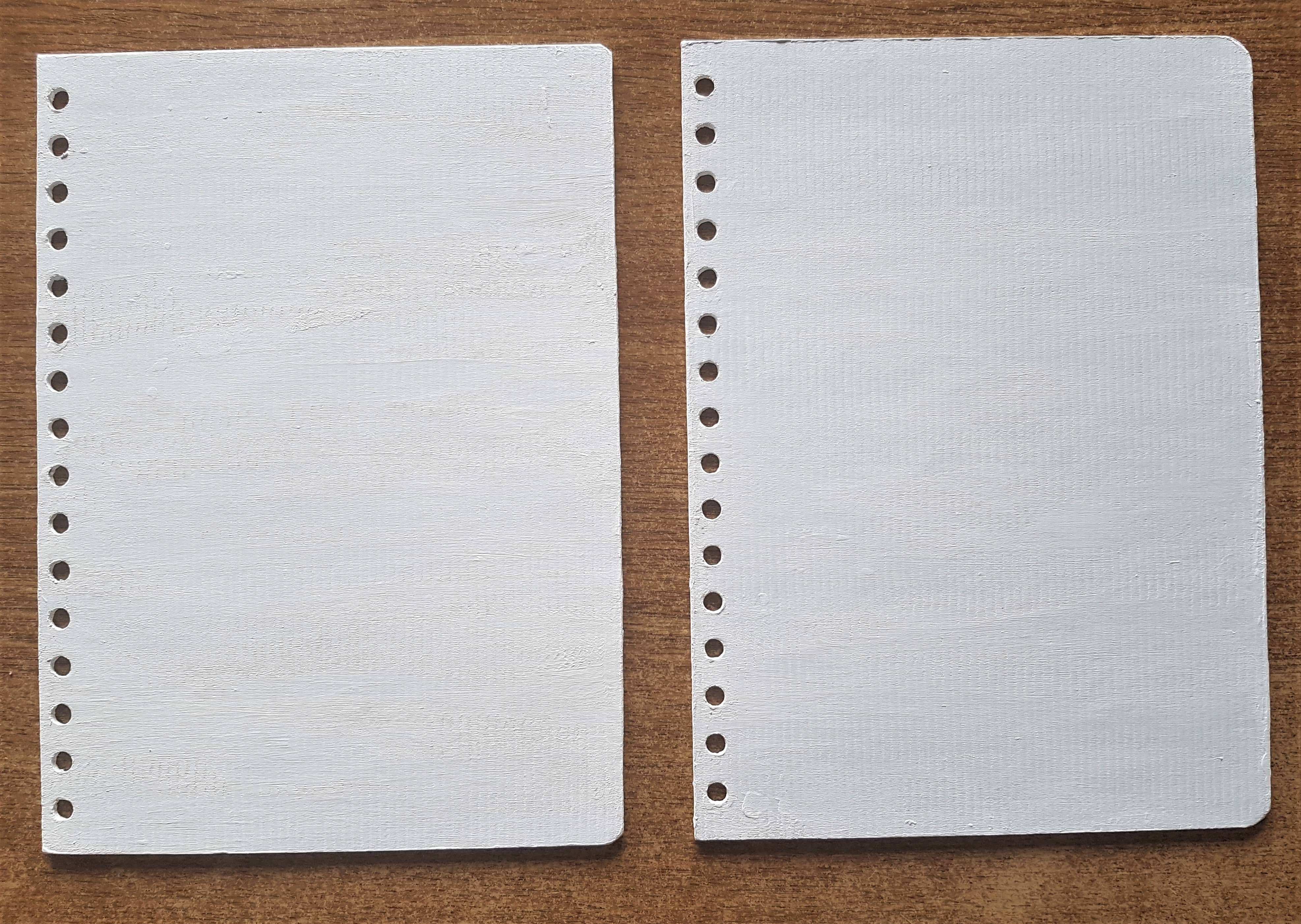 Front Journal Covers after the 2 layers of White Paint were added.