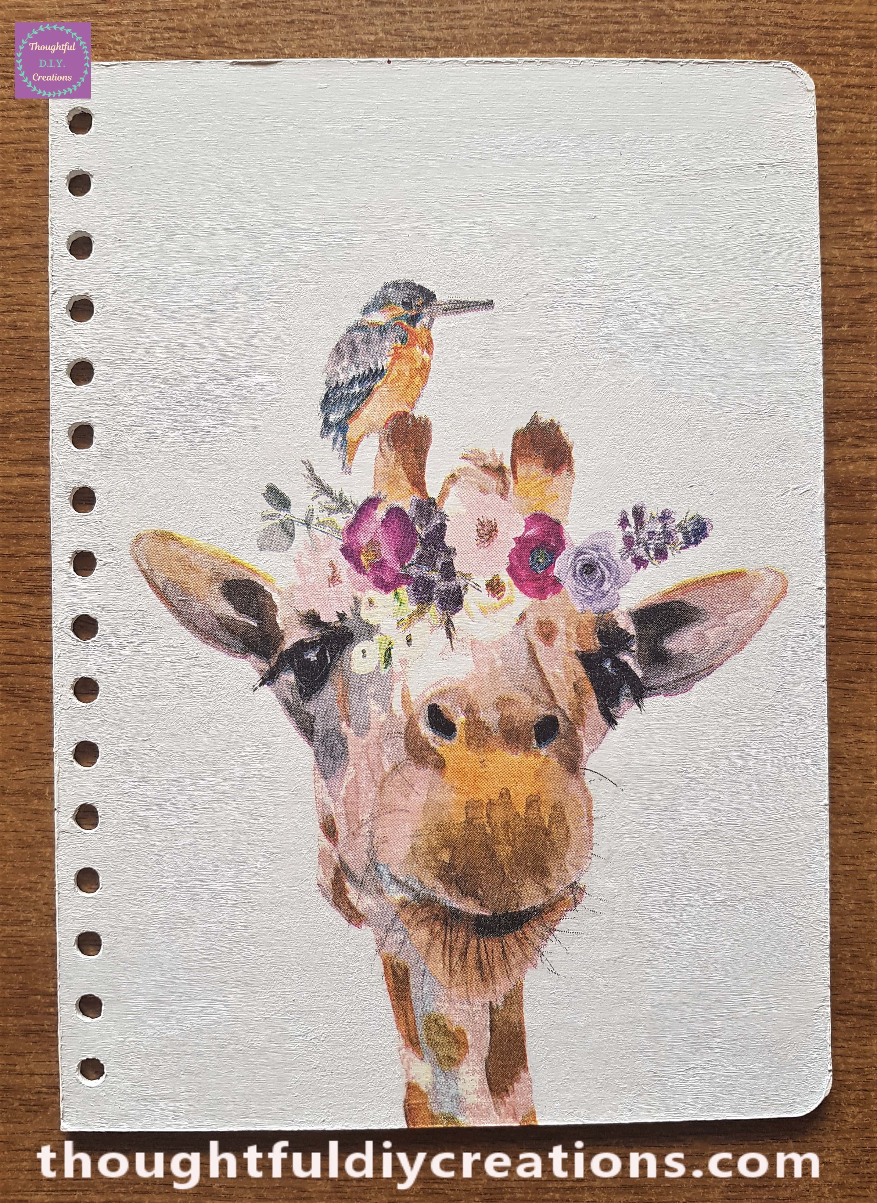 Front Journal Cover after the Paint was added.