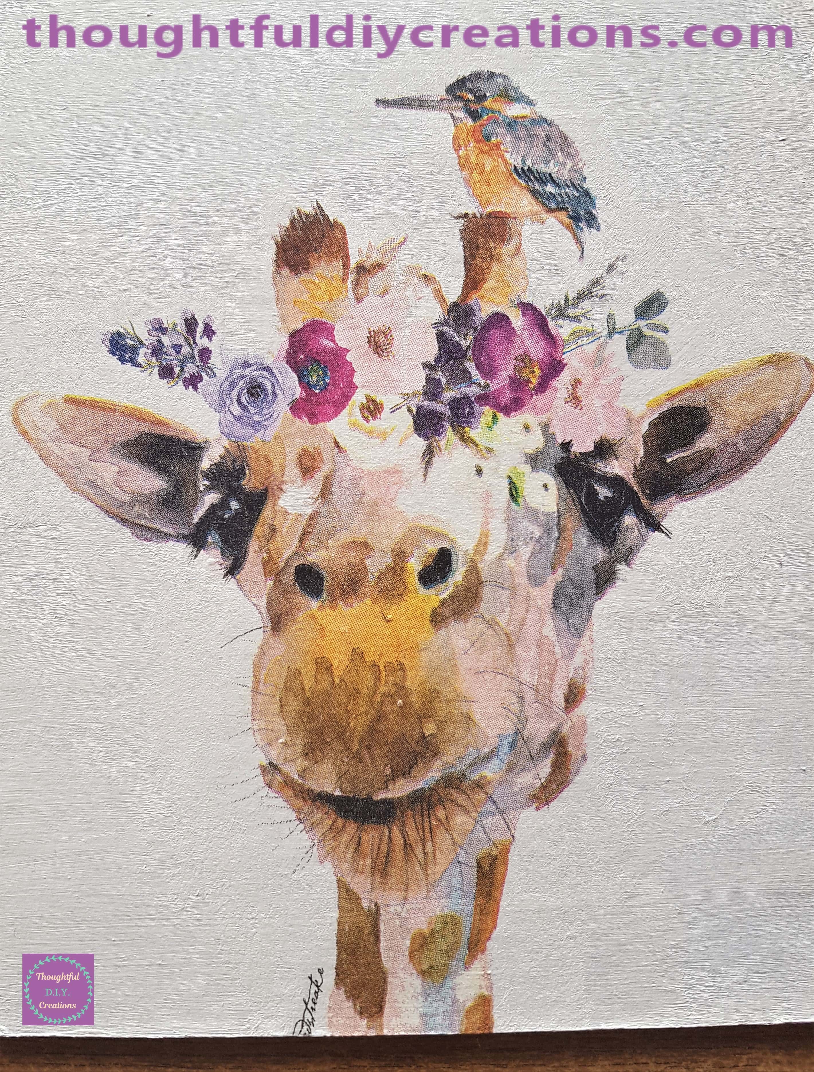 Closer view of the Giraffe.