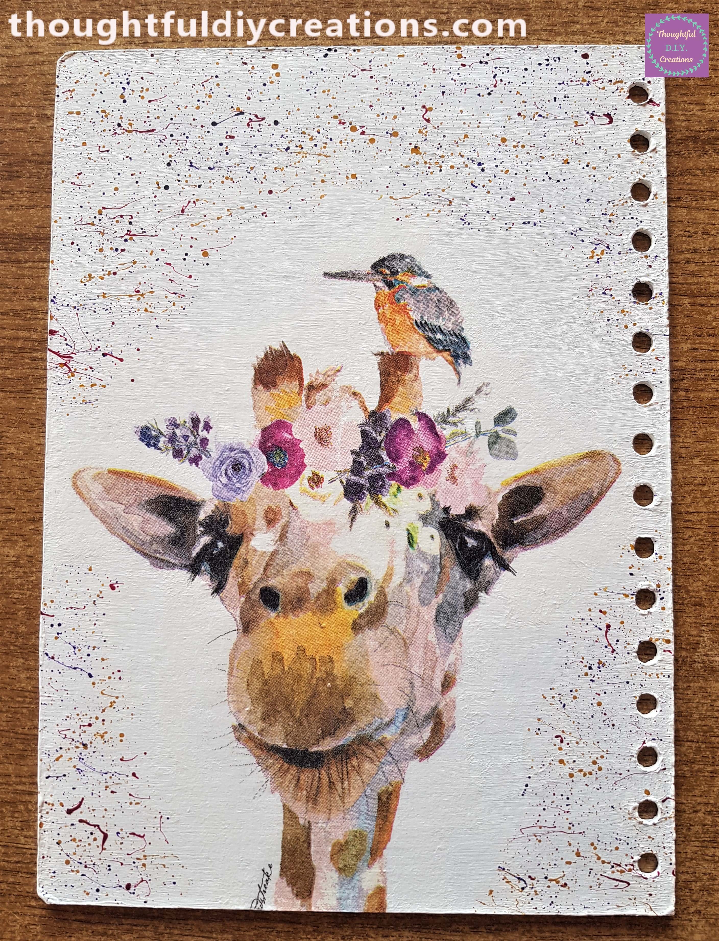 Back Cover after being Varnished.