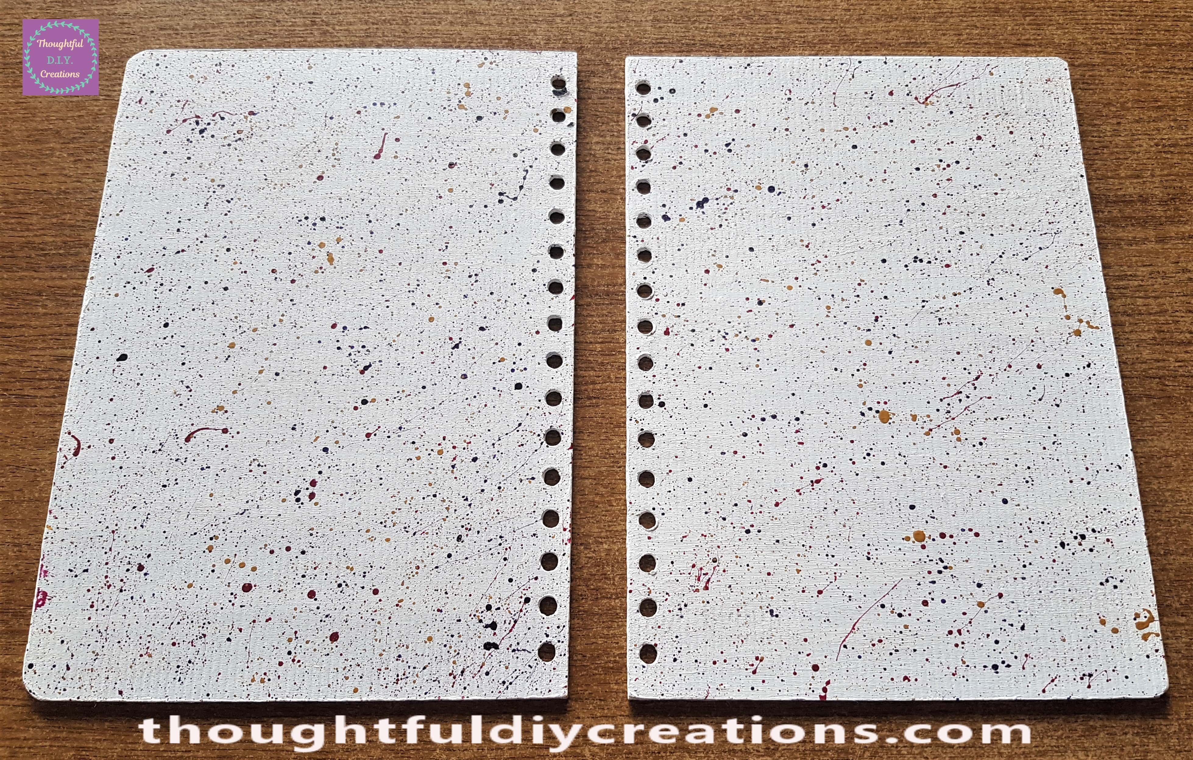 The Inside of the finished Journal Covers.