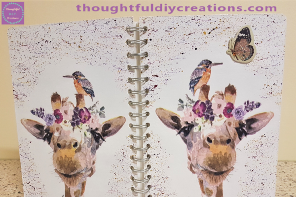 Decoupage Napkin Journal