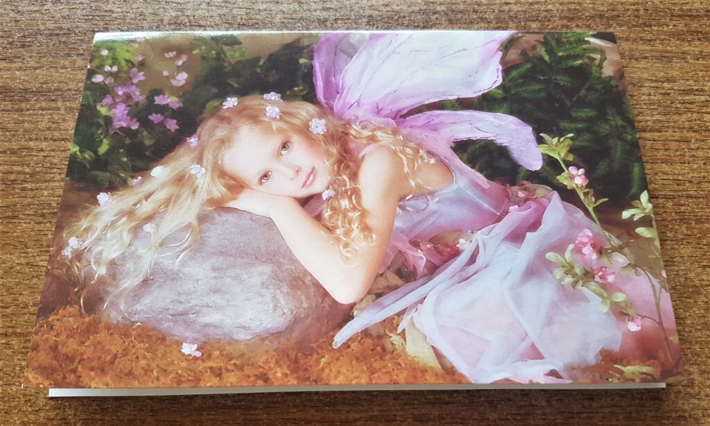 Fairy Card I had for the Focal Point of the Scrapbook Layout.