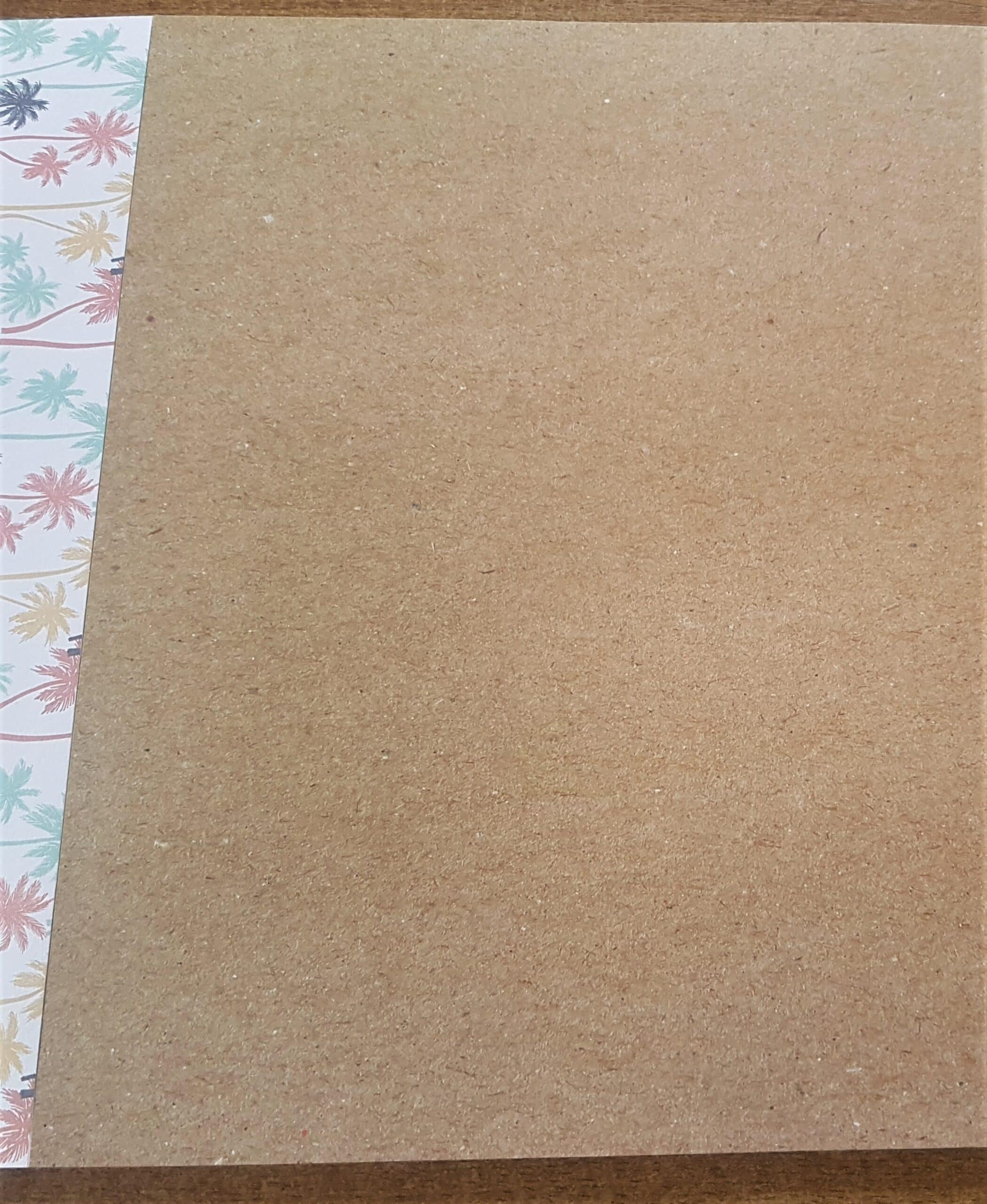 Sheet of Brown Textured Cardstock in a Paper Pad.