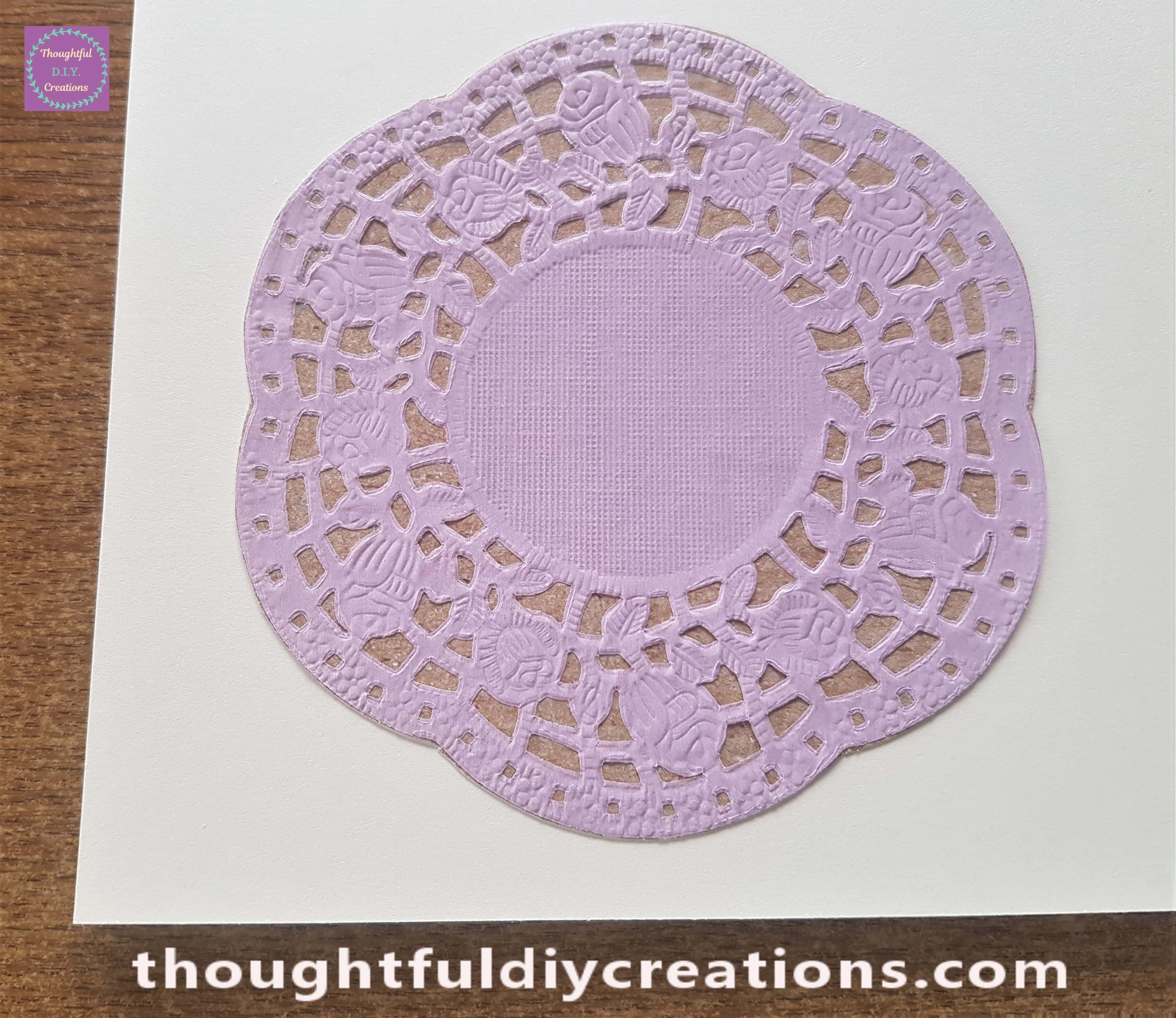 Closer look at the Doily.