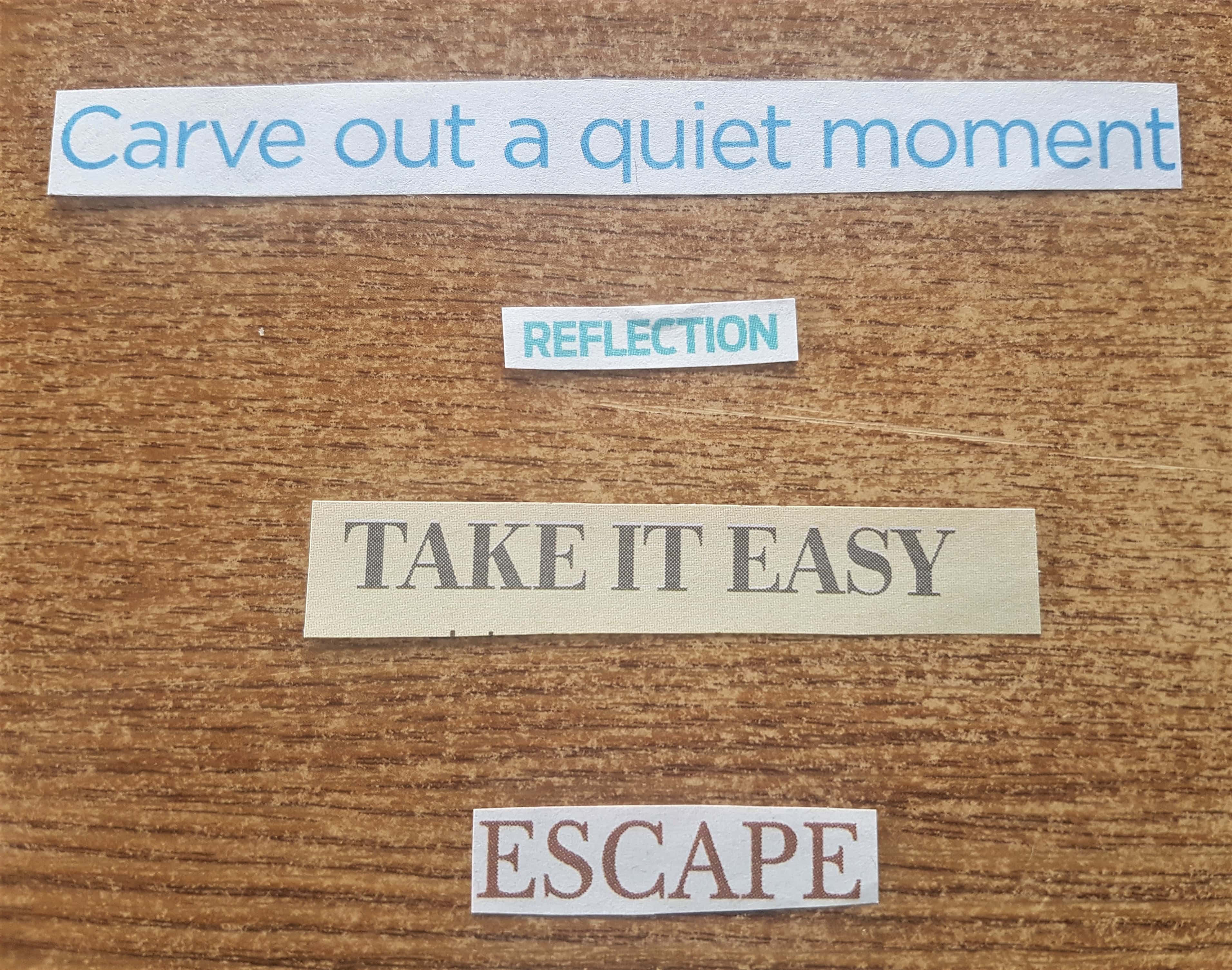 4 Words or phrases I liked cut out.