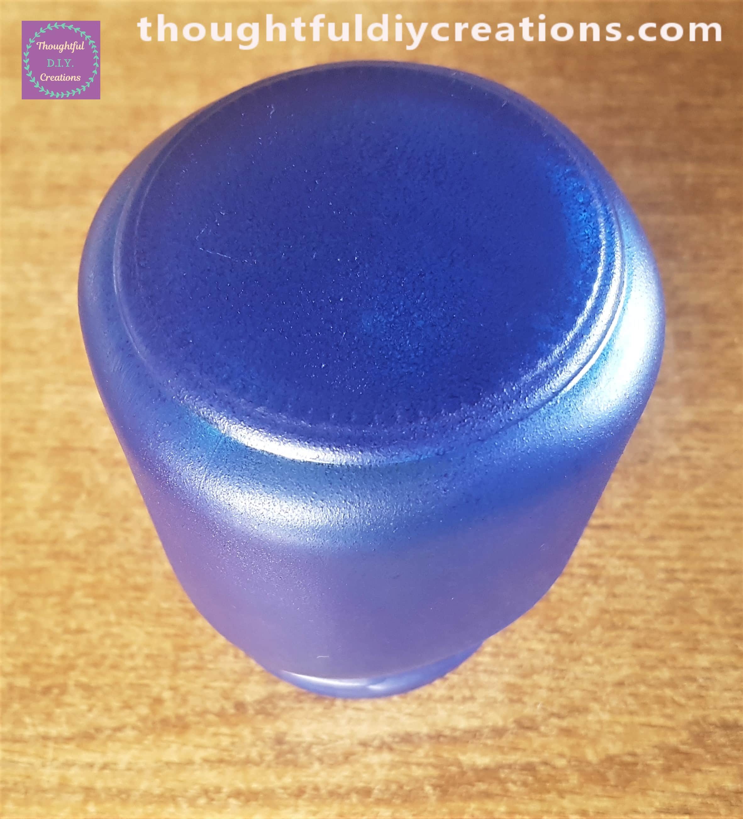 Another angle of the Jar after 1 layer of paint.