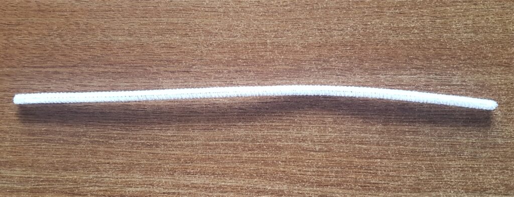 White Pipe Cleaner from the Pack.