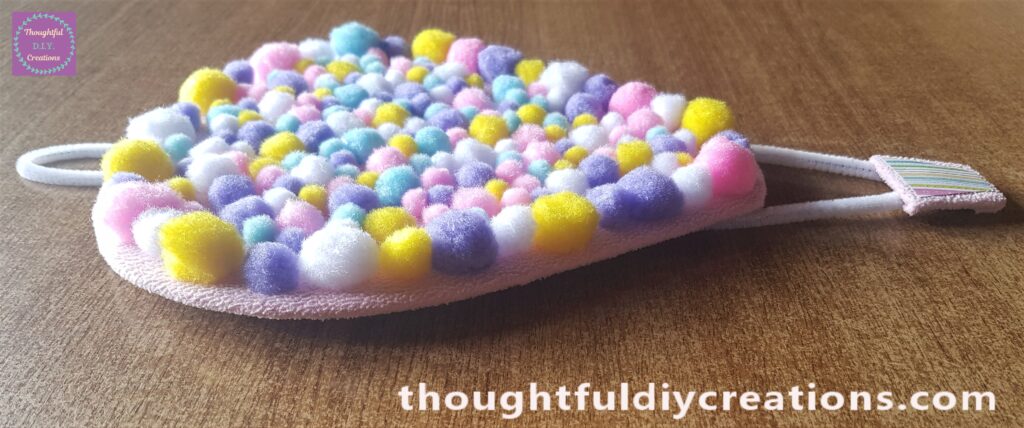 A side view of the finished piece.