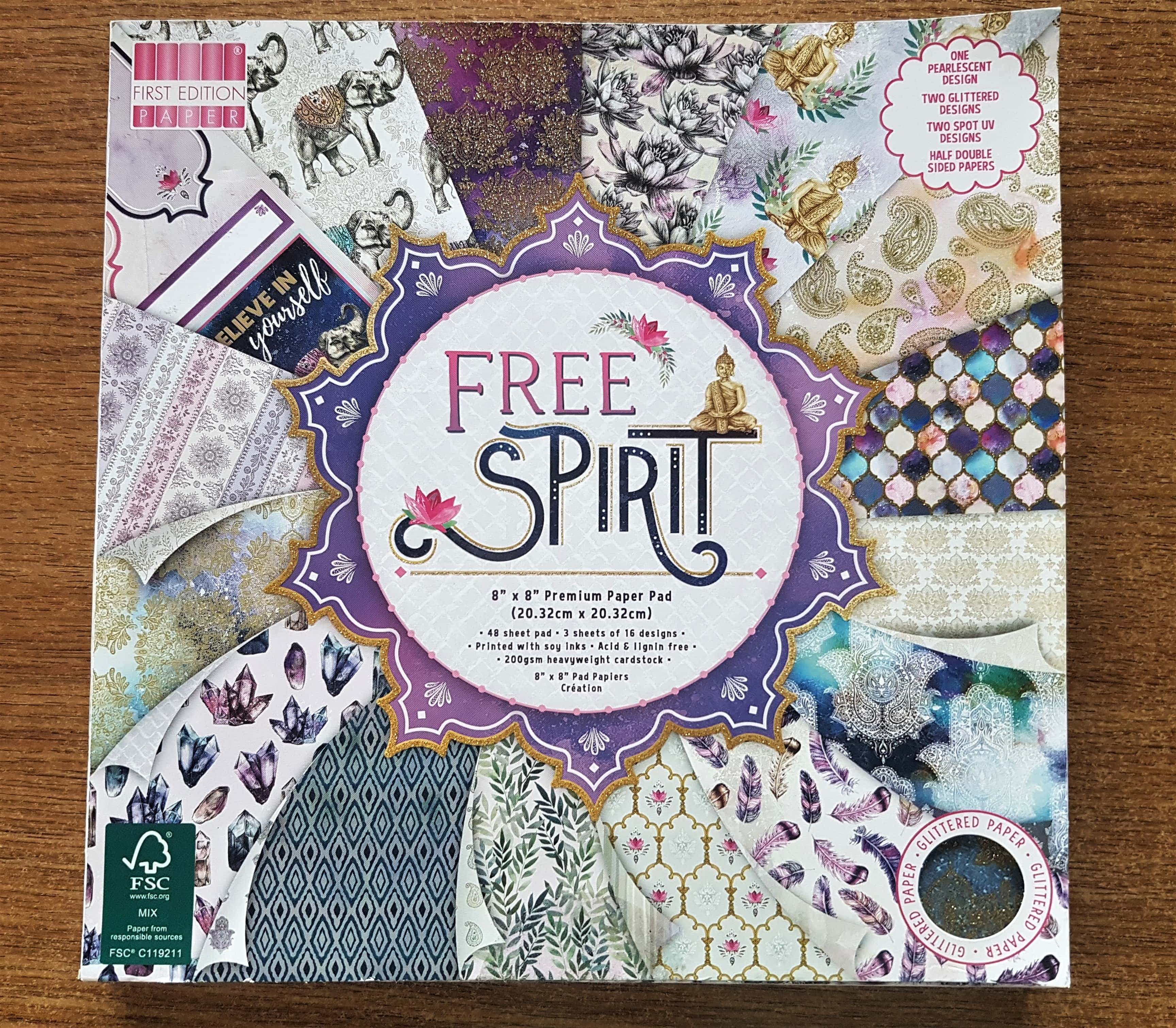 Free Spirit by First Edition 8" x 8" Paper Pad 200 gsm.