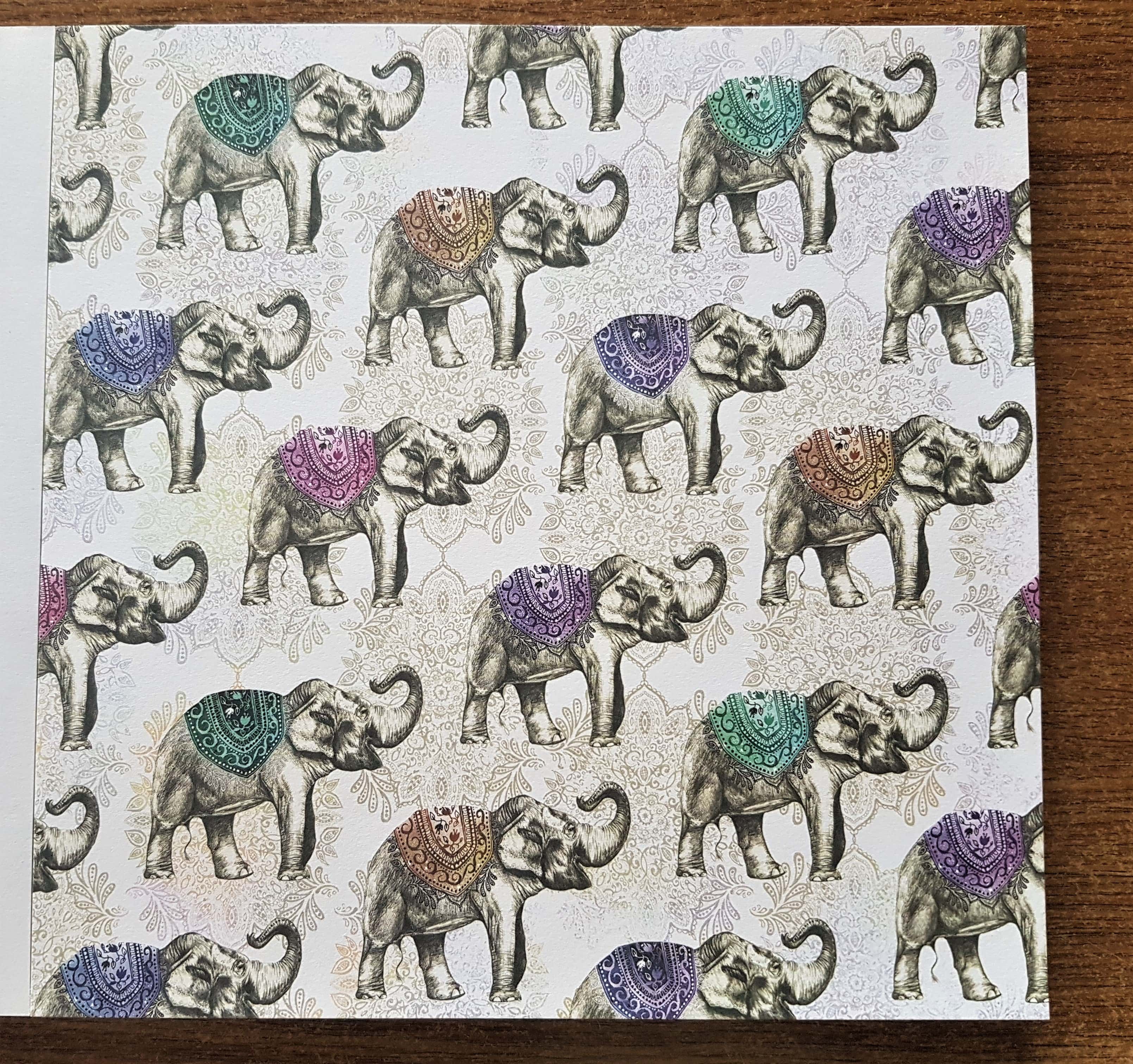 Elephants with their trunk in the Air.