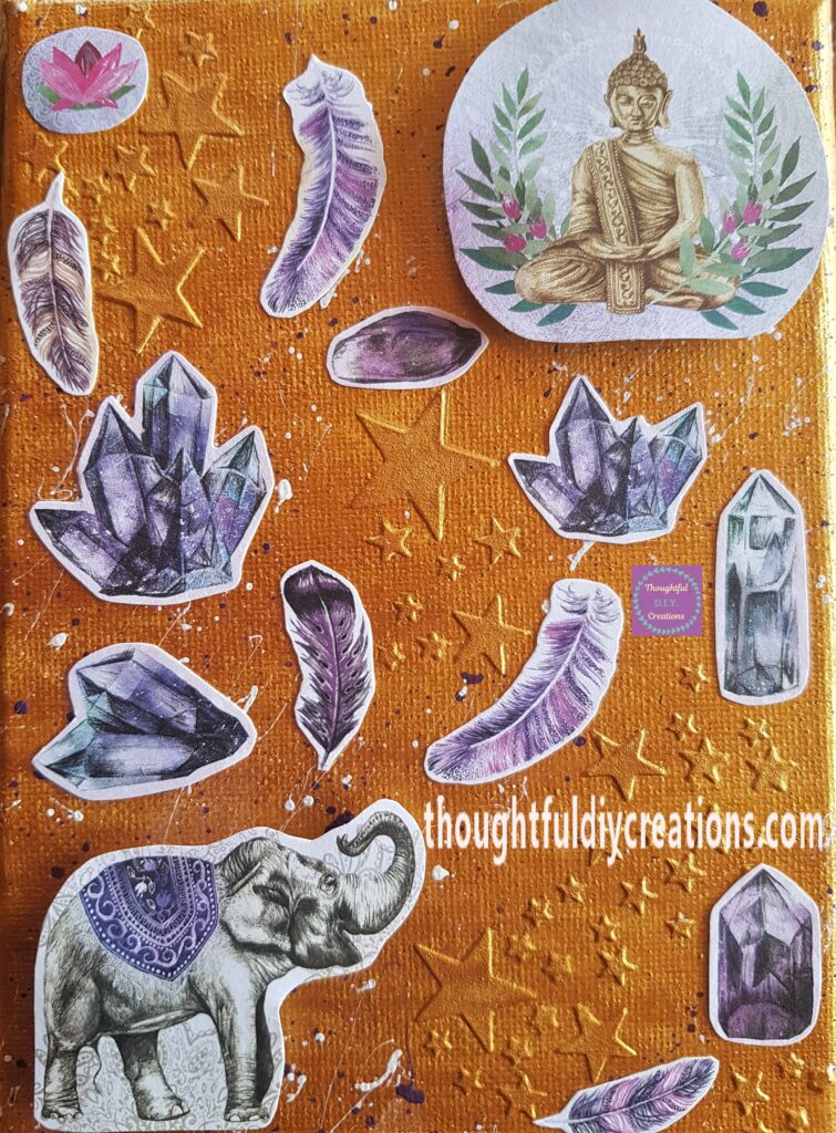 A closer look at the pictures on the Canvas.