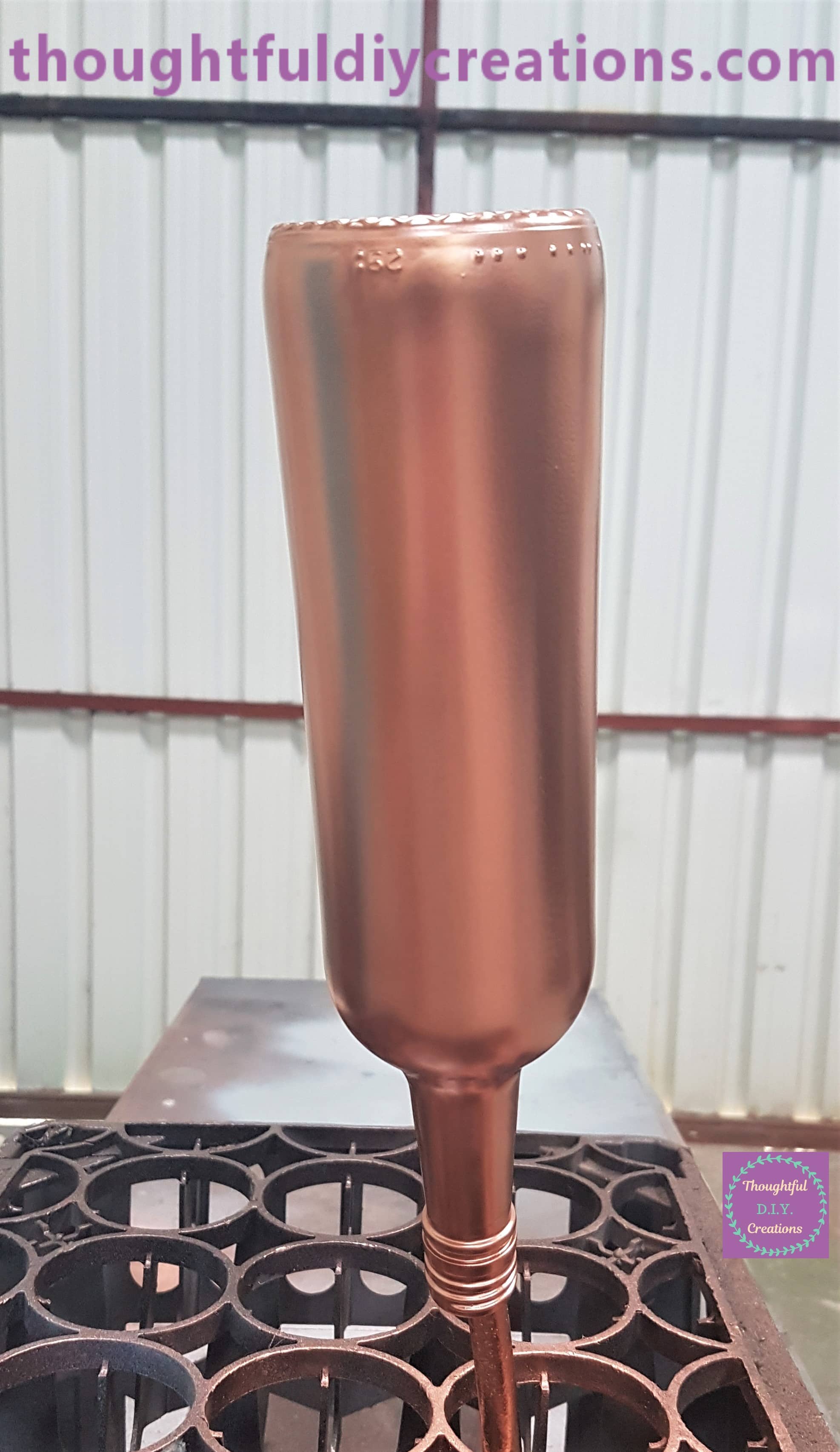 After another hour I Spray Painted the third and final layer to the Bottle.