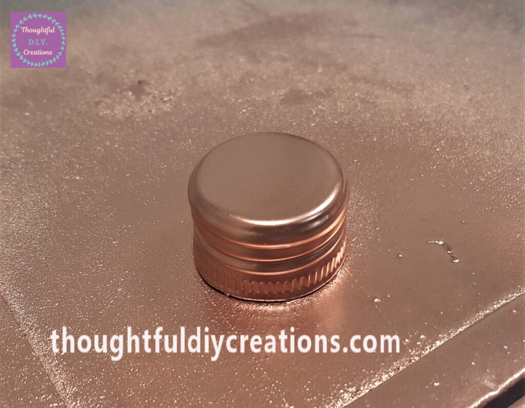 The lid was also sprayed for the third time.