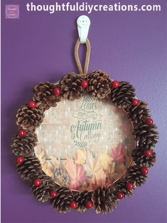 Final Image of the Autumn Wreath.