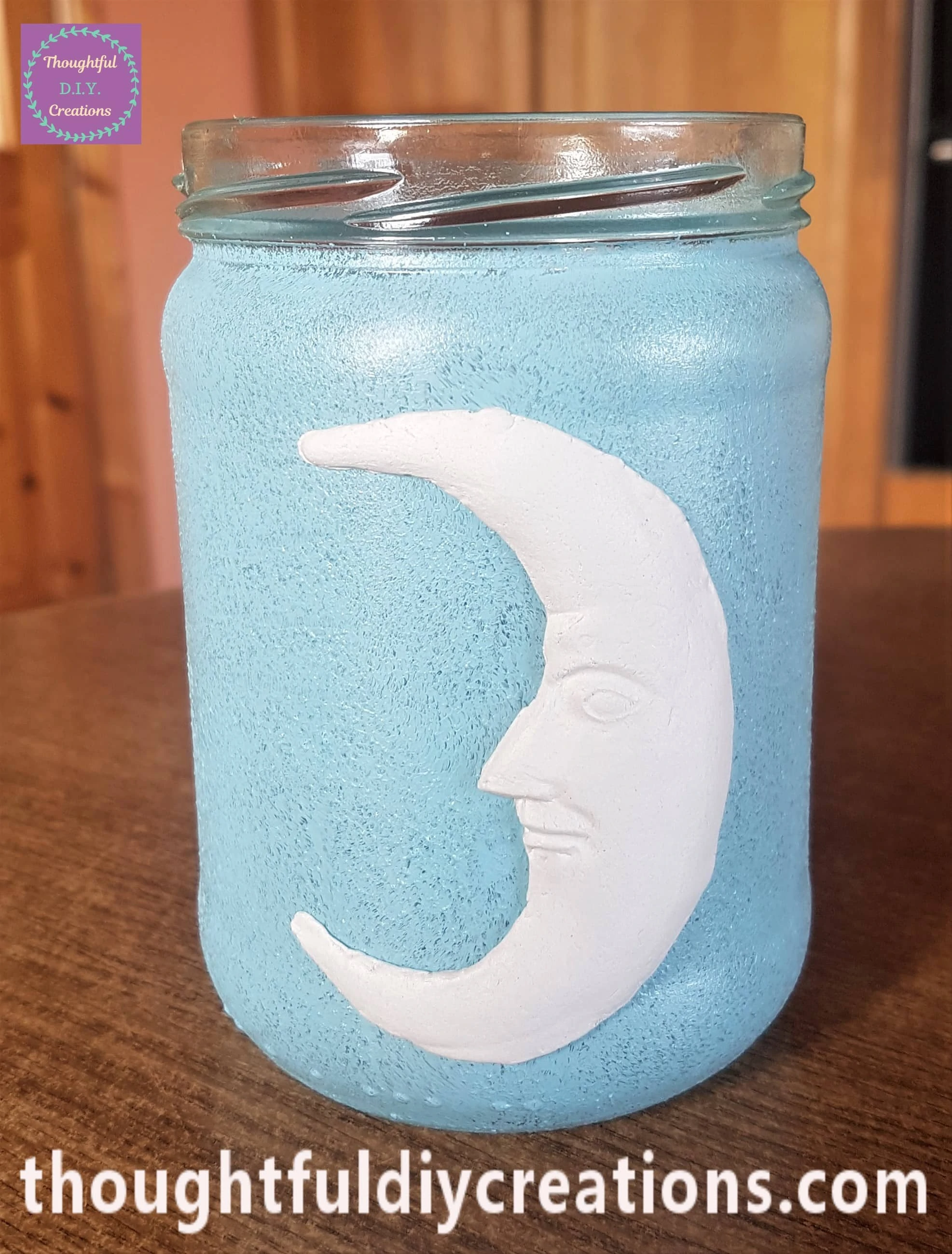 I removed the Paint from the top of the Jar with a Baby Wipe as Paint was coming off when I twisted the Lid back on.